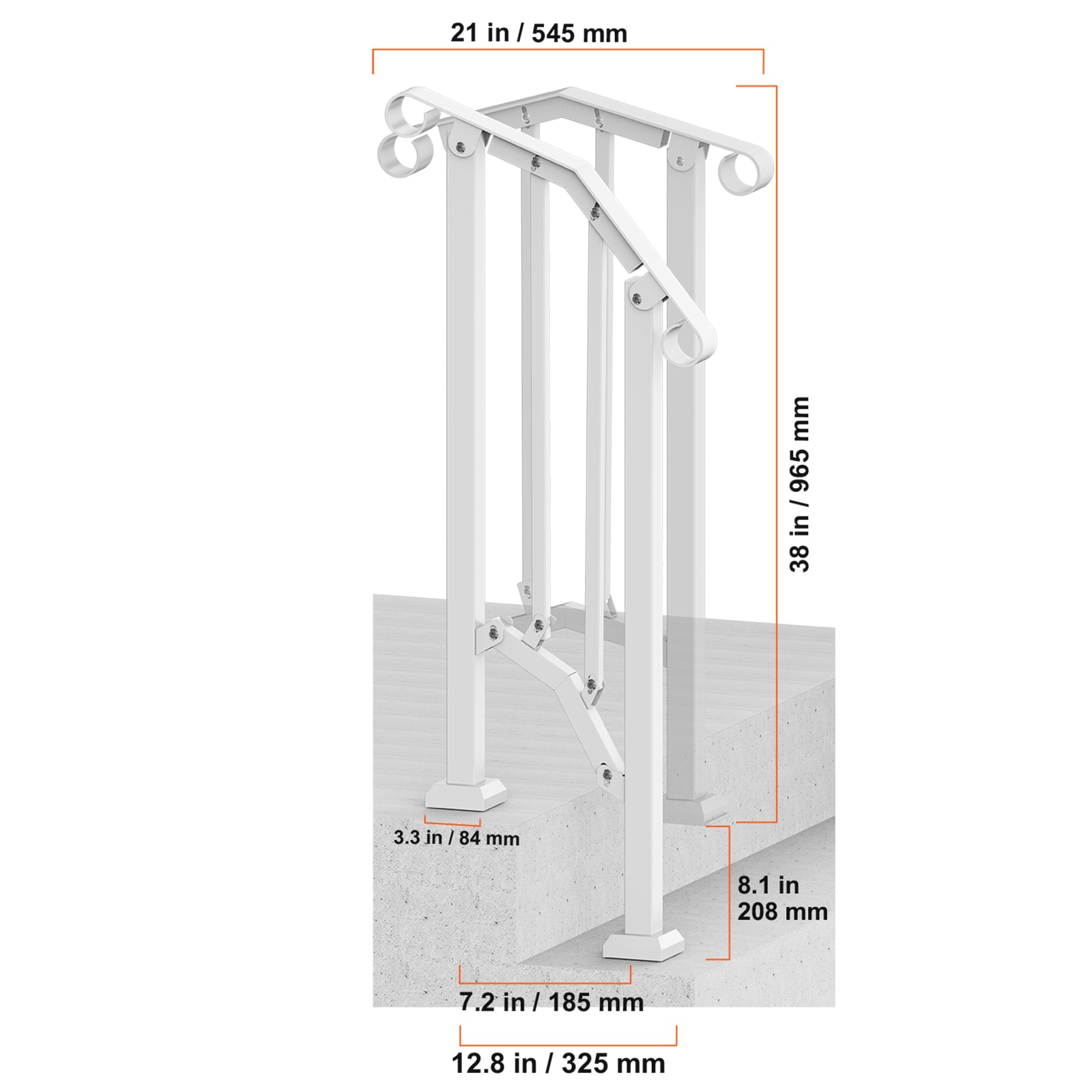 VEVOR SCBPXGMDZLSL05787V0 railings - View #2
