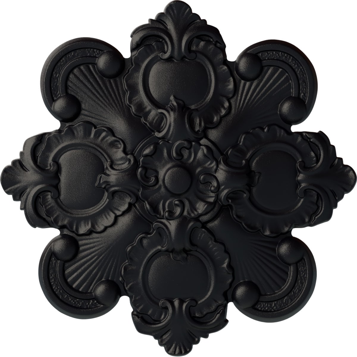 Ekena Millwork CM18KASGS Katheryn 18.125-in W x 18.125-in L Painted Steel Gray Polyurethane Whole Ceiling Medallion