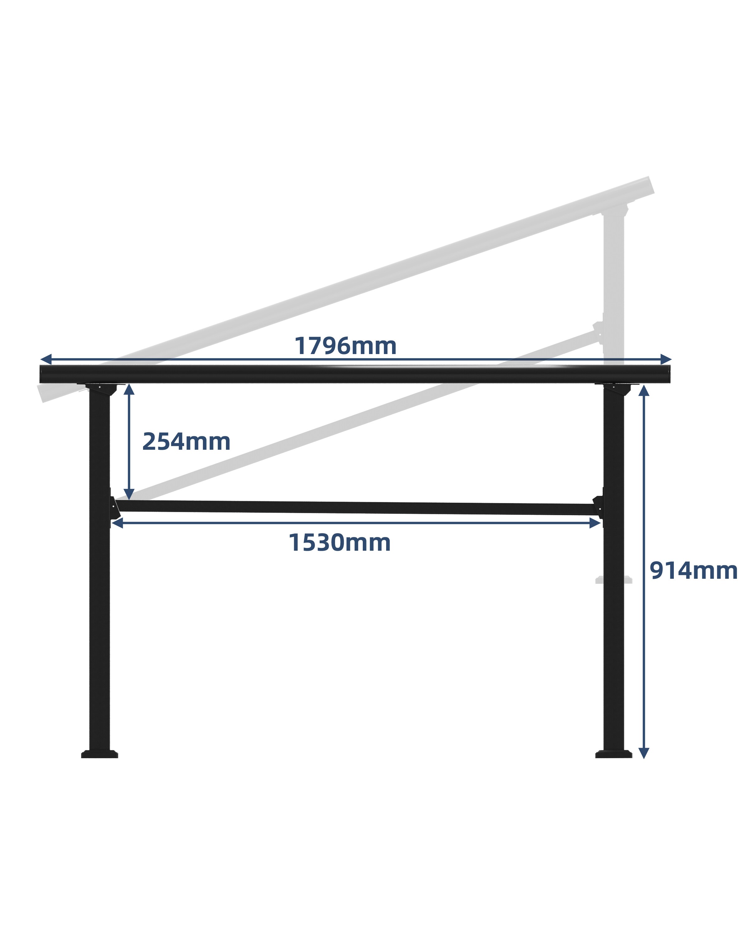 GarveeLife C3H-BM51AL-NFM1IIX Interior-Stairpart-Railing - View #3