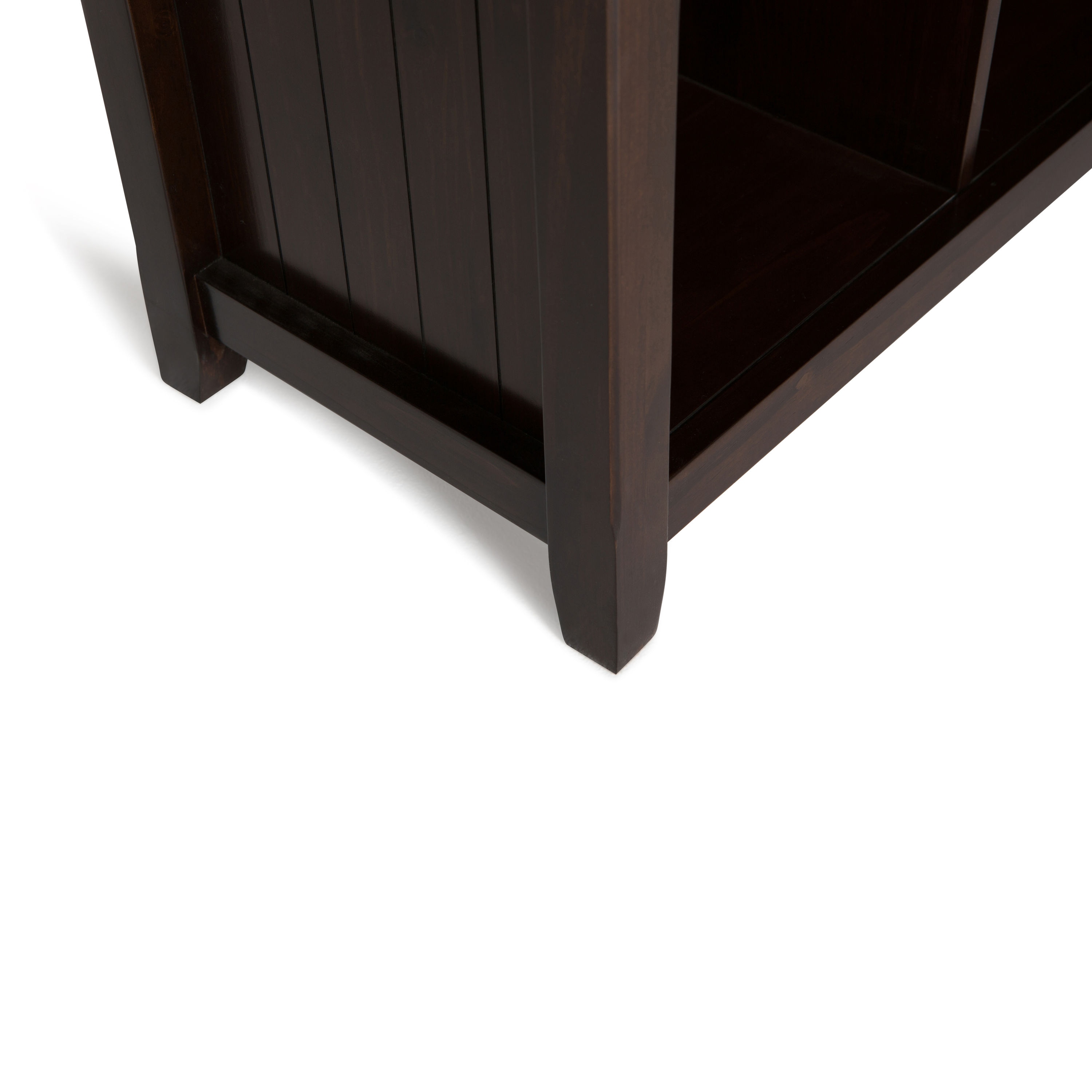 Brunette Brown Solid Wood 9-Cube Bookcase and Storage Unit