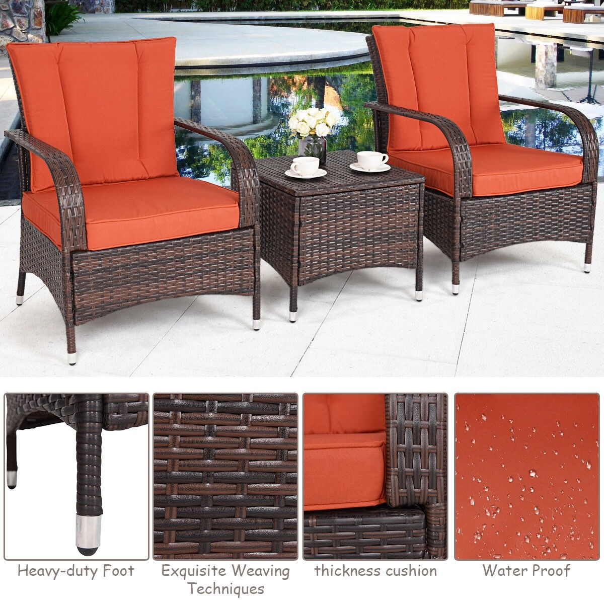 CASAINC WF-HW58621OR Patio-Conversation-Sets - View #5