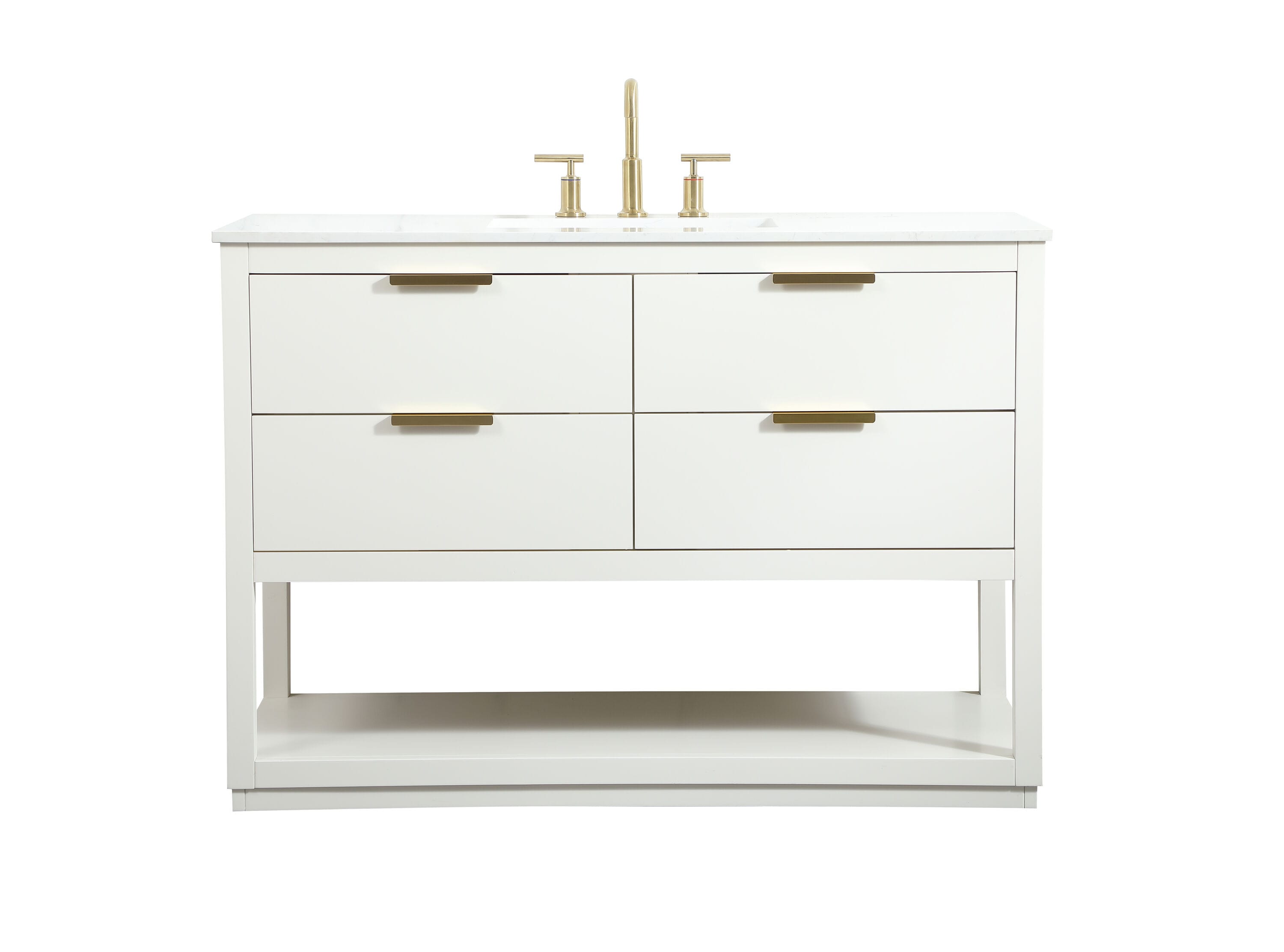 Elegant Decor HF57744WH Bath-Vanity-Combo - View #2