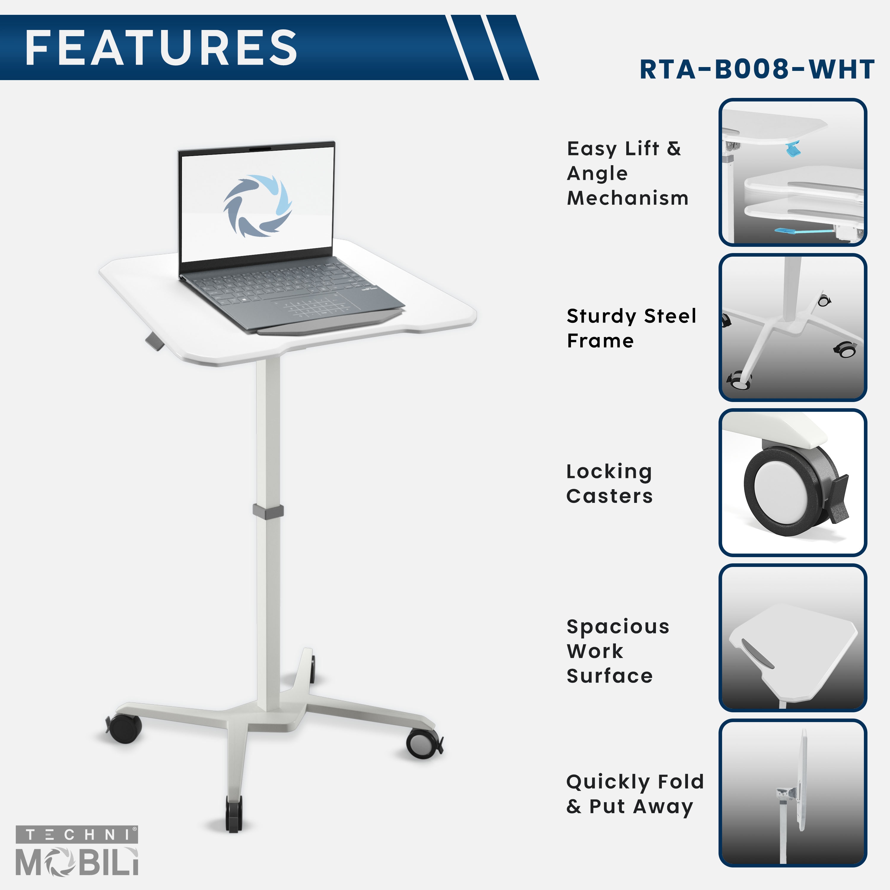 LOVMOR SF-R-RTA-B008-WHT desks - View #3