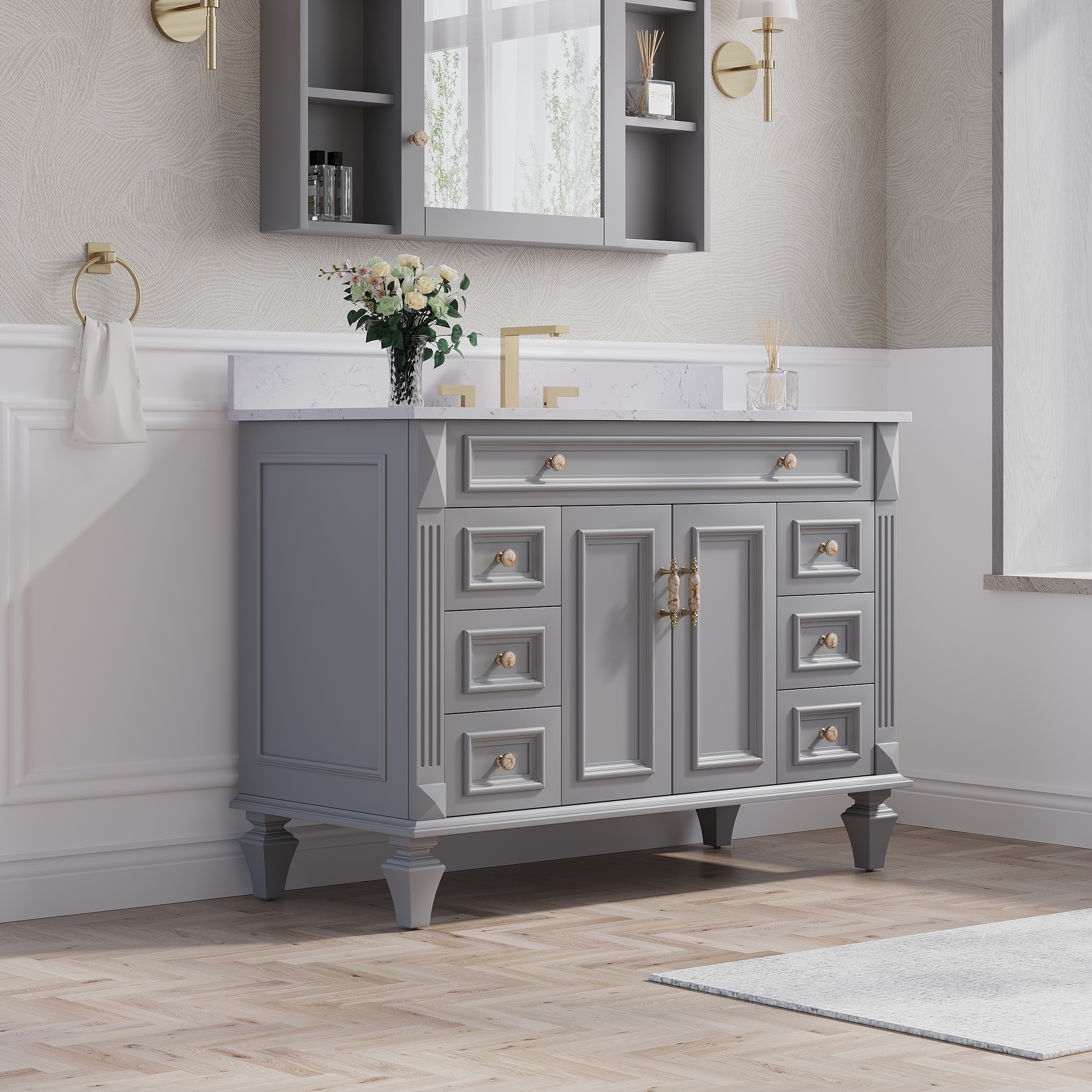 Forclover MF01AR-48TG Bath-Vanity-Combo - View #13