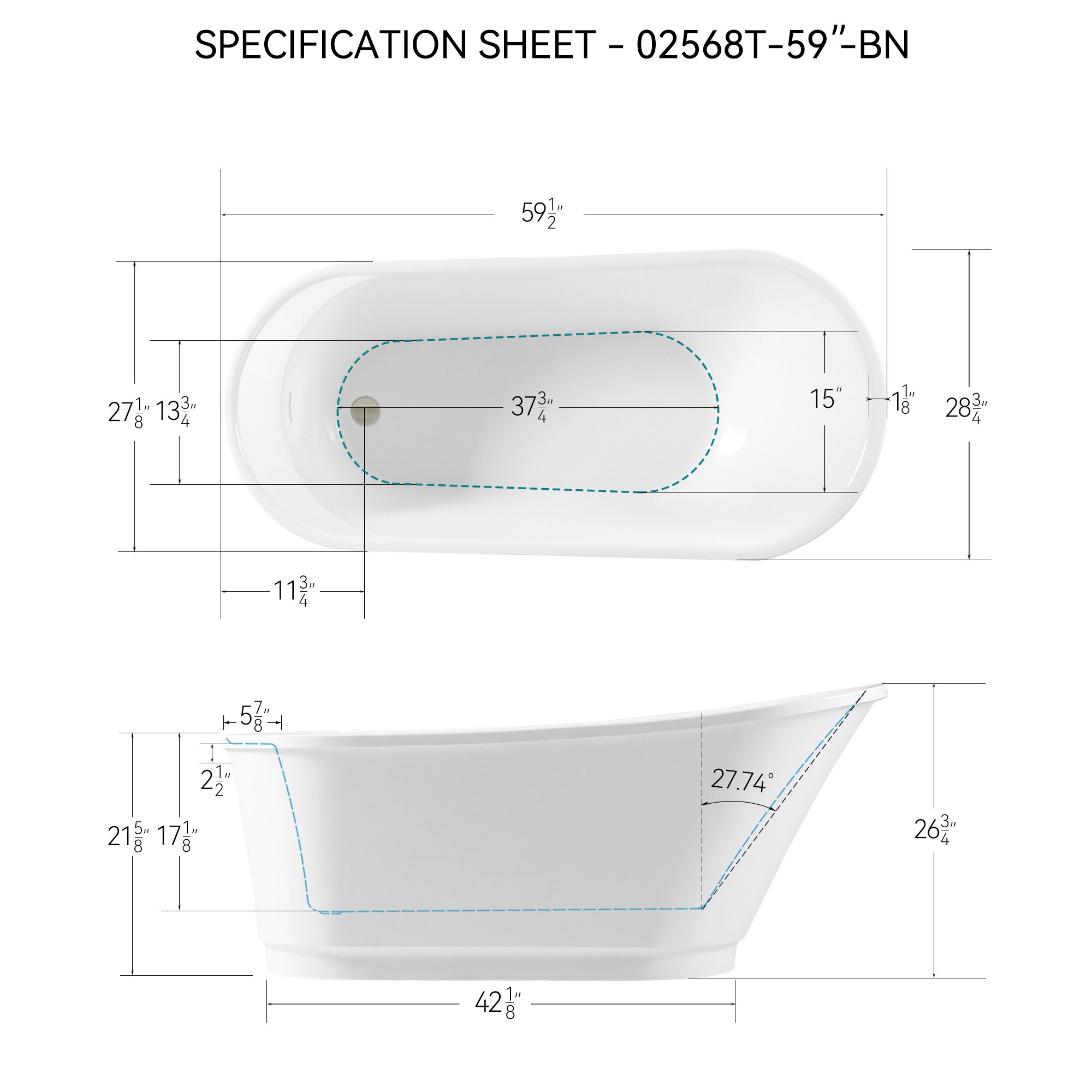 CASAINC CV-WBT20 bathtubs - View #5
