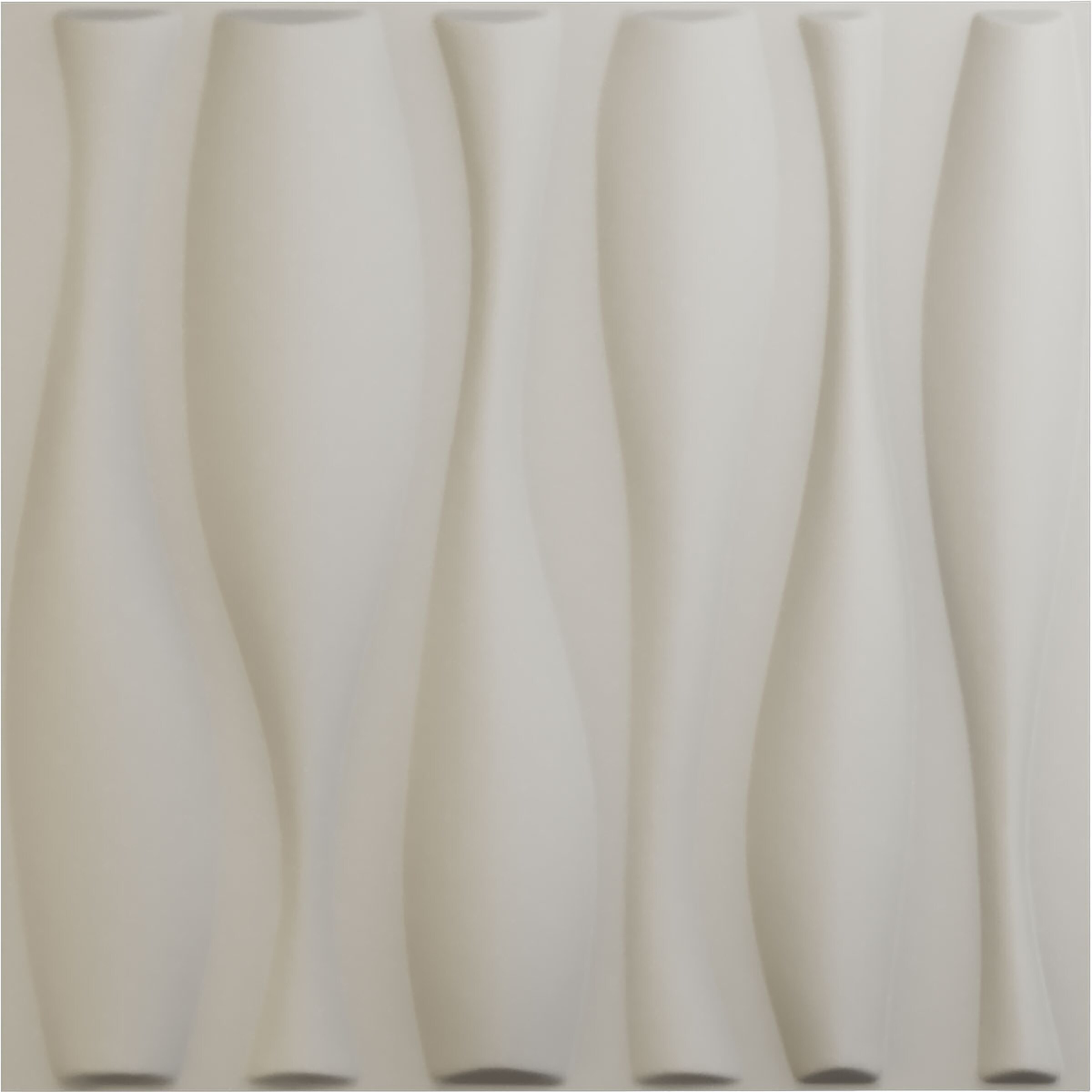 Ekena Millwork WP20X20FAGBW-CASE-12 19-5/8-in x 19-5/8-in Embossed Paintable/Stainable White PVC Wall Panel ( 12 -Pack, Covers 32.04-sq ft )
