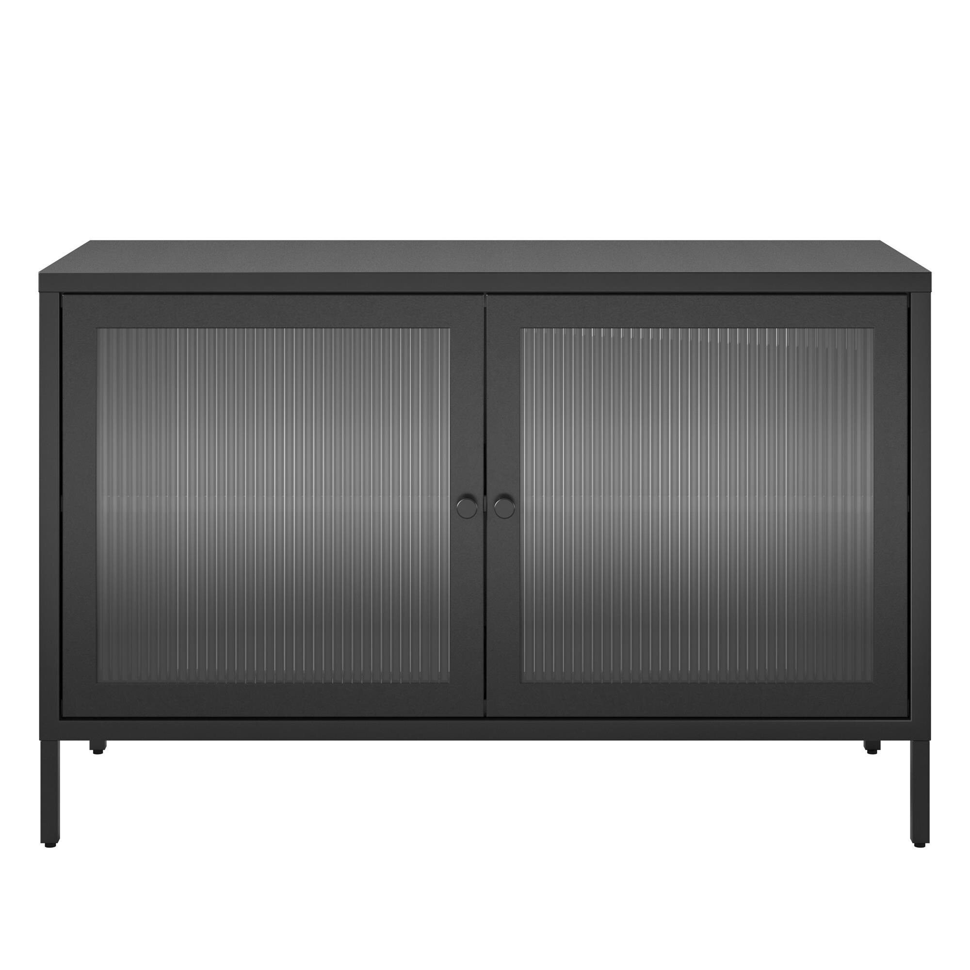 Ameriwood Home Ashbury Heights 39.37-in W x 25.2-in H Steel Black Freestanding Utility Storage Cabinet