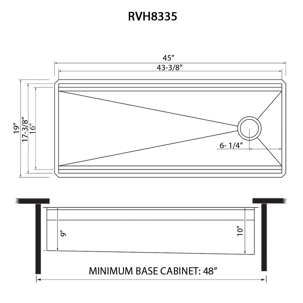 Ruvati RVH8335 Kitchen-Sinks - View #10