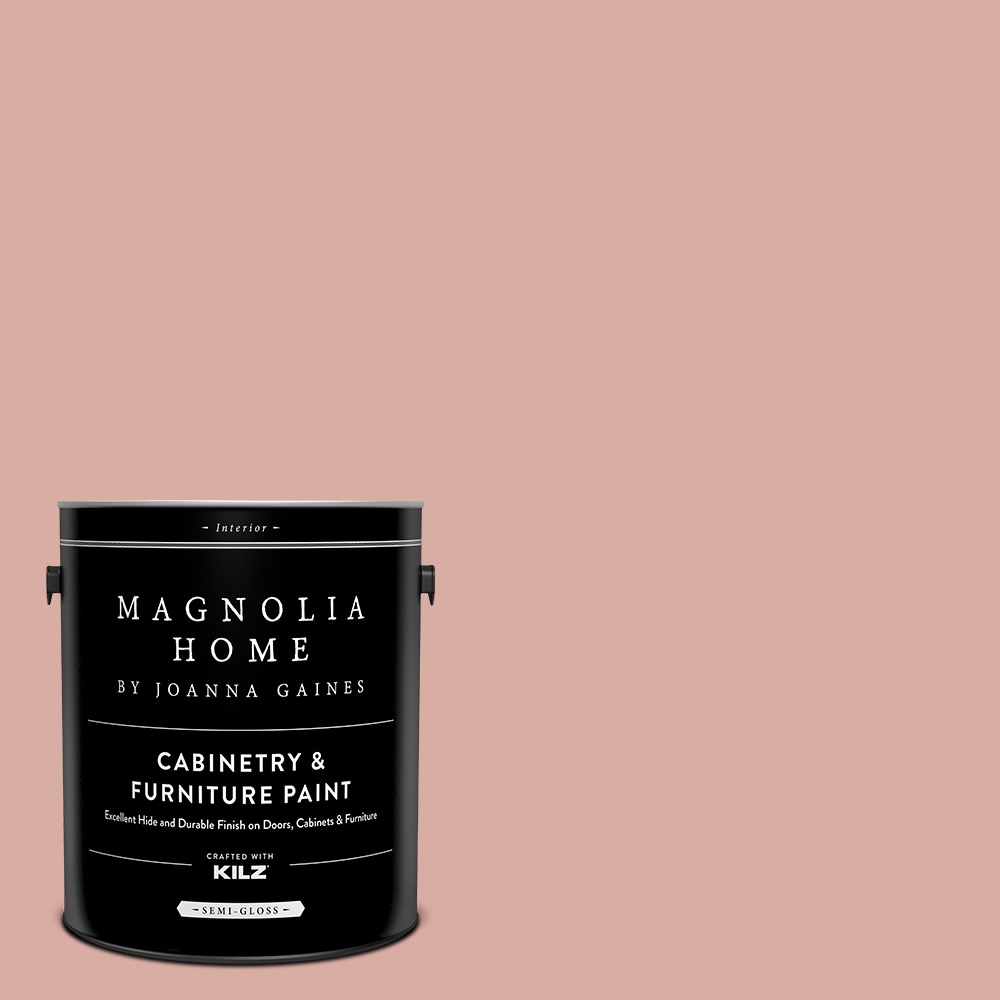 Magnolia Home MAG027-4082238  by Joanna Gaines Semi-gloss Cabbage Rose MAG027 Tintable Cabinet Furniture Paint Enamel ( 1-gallon )