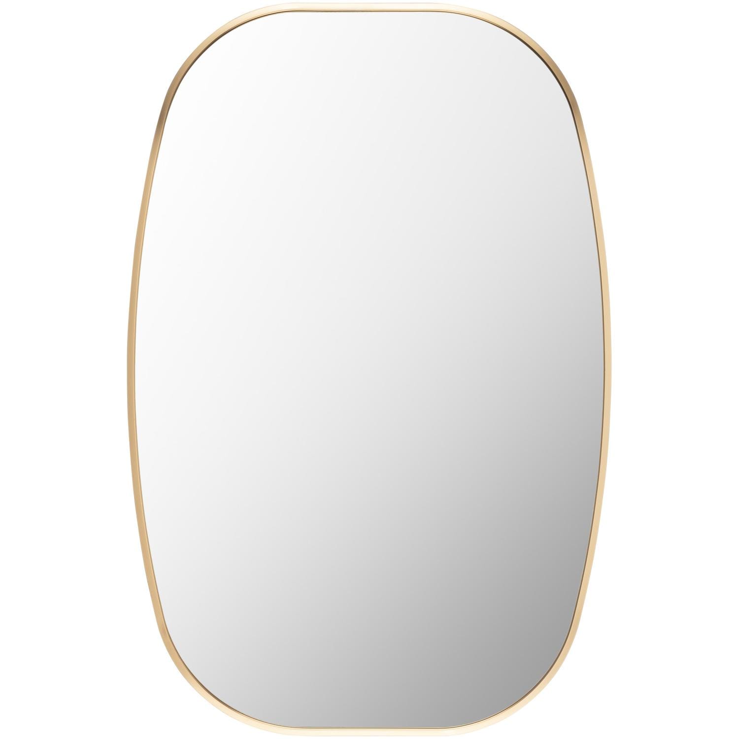 Livabliss RAY036-2030 Aranya 20-in W x 30.0-in H Rectangle Gold Framed Wall Mirror