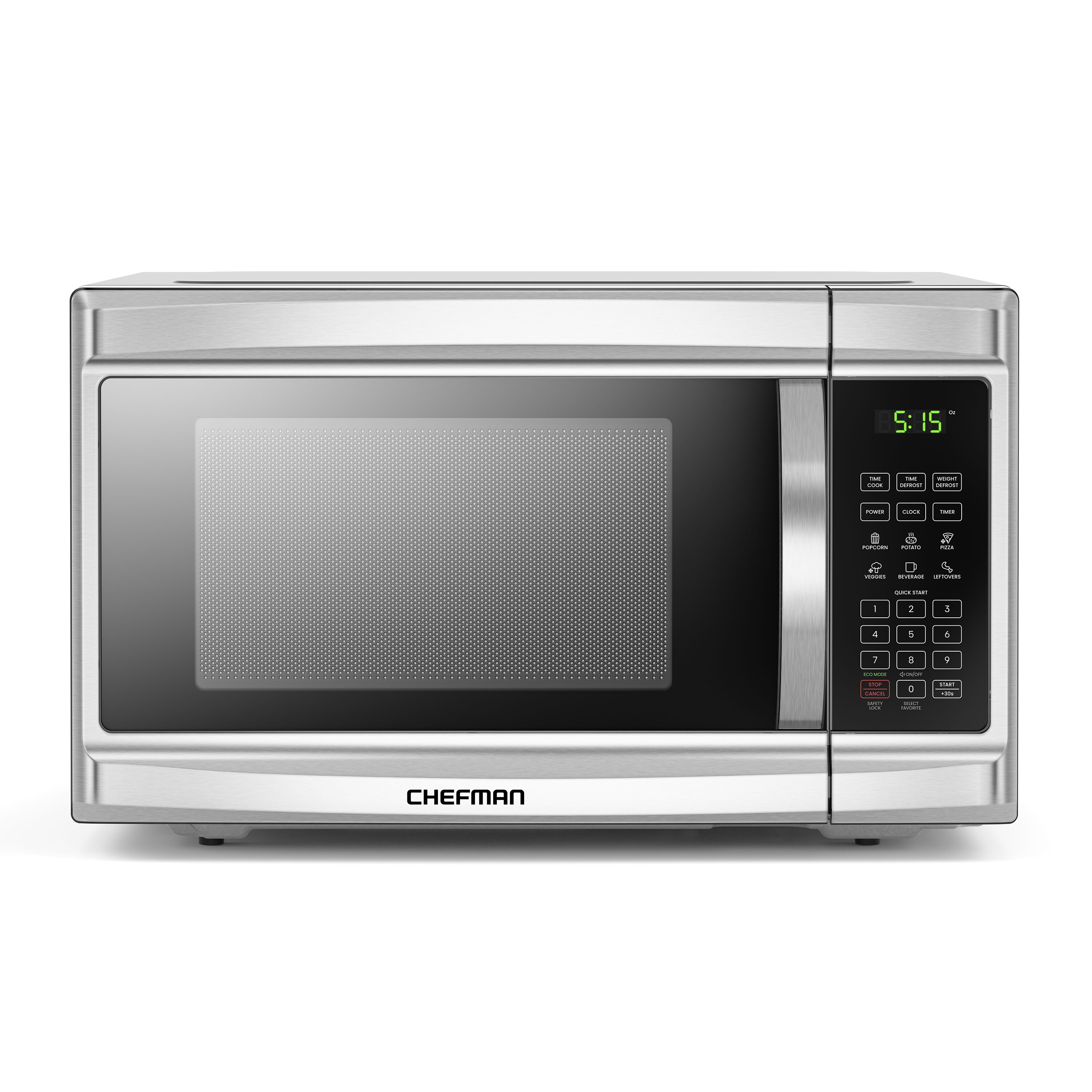 BLACK+DECKER 1.3 cu ft 1000 Watt Microwave Oven - Black Stainless Steel