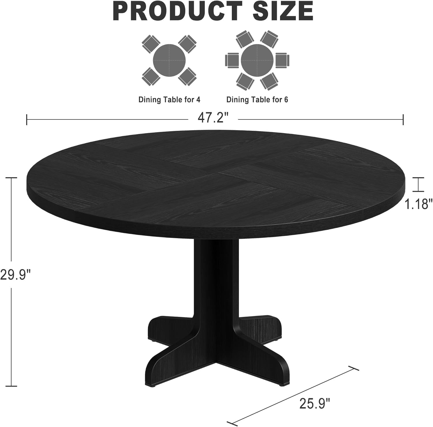 GAOMON CJH-TABLE-PHO205108 Dining-Tables - View #4