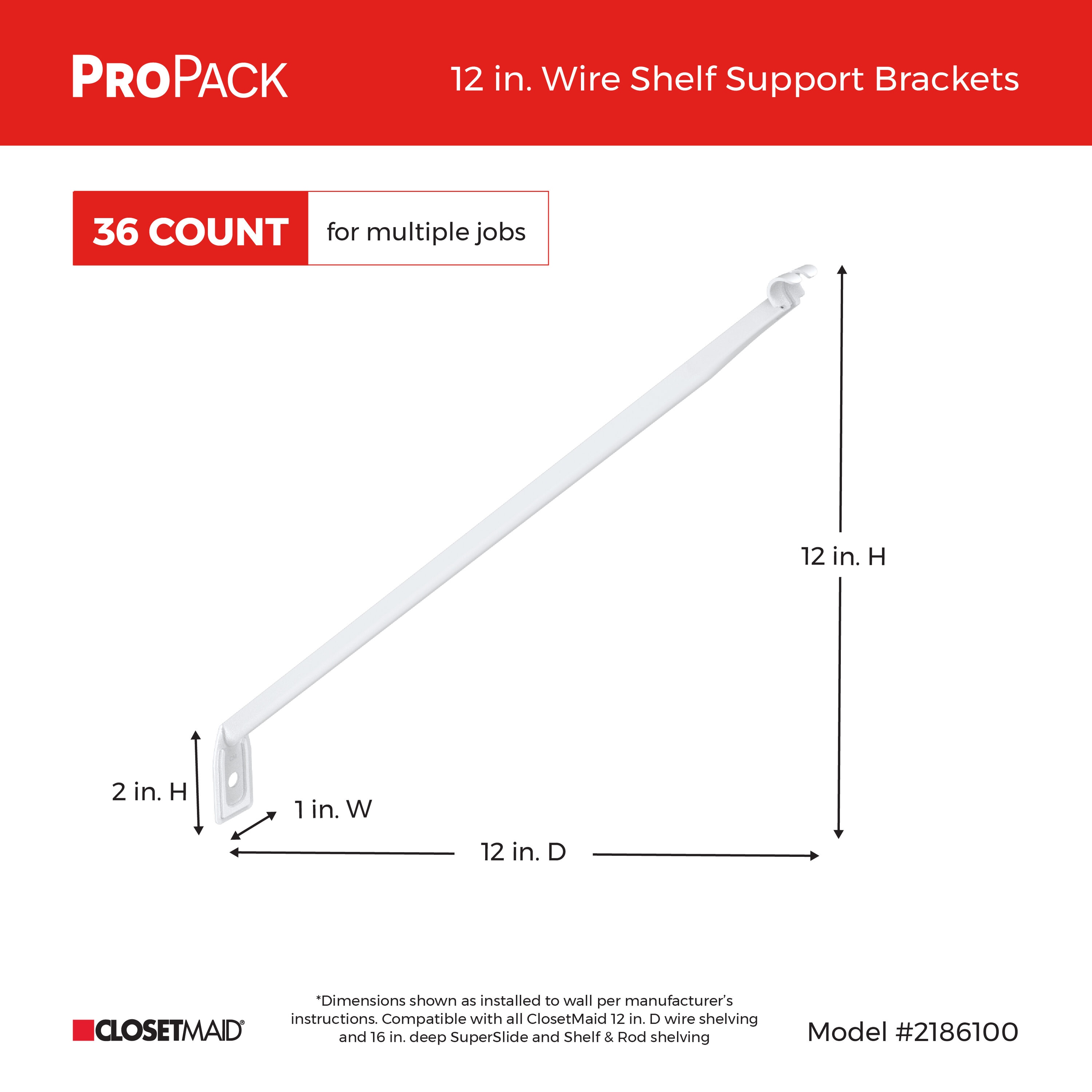 ClosetMaid 2186100 Wire-Closet-Hardware - View #10