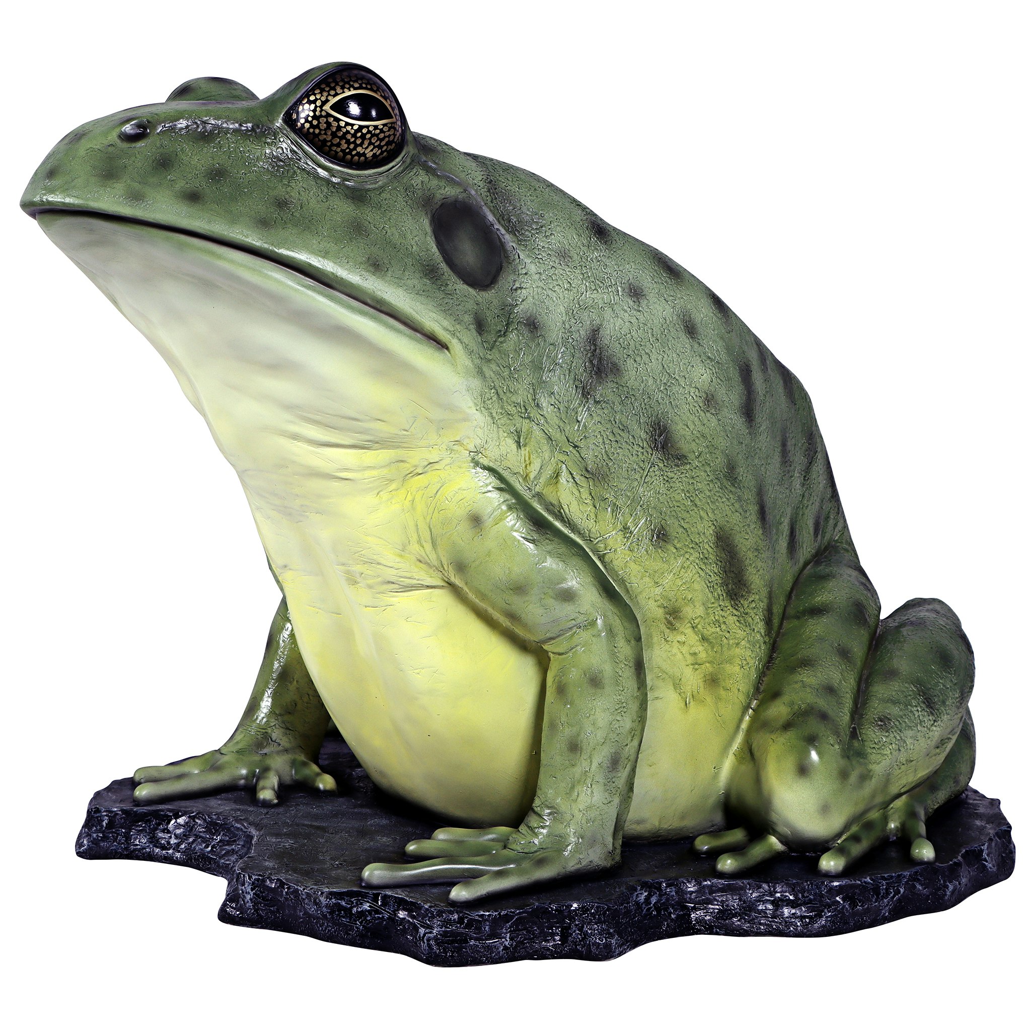 Design Toscano NE130060 37-in H x 50-in W Multiple colors/finishes Frog Garden Statue