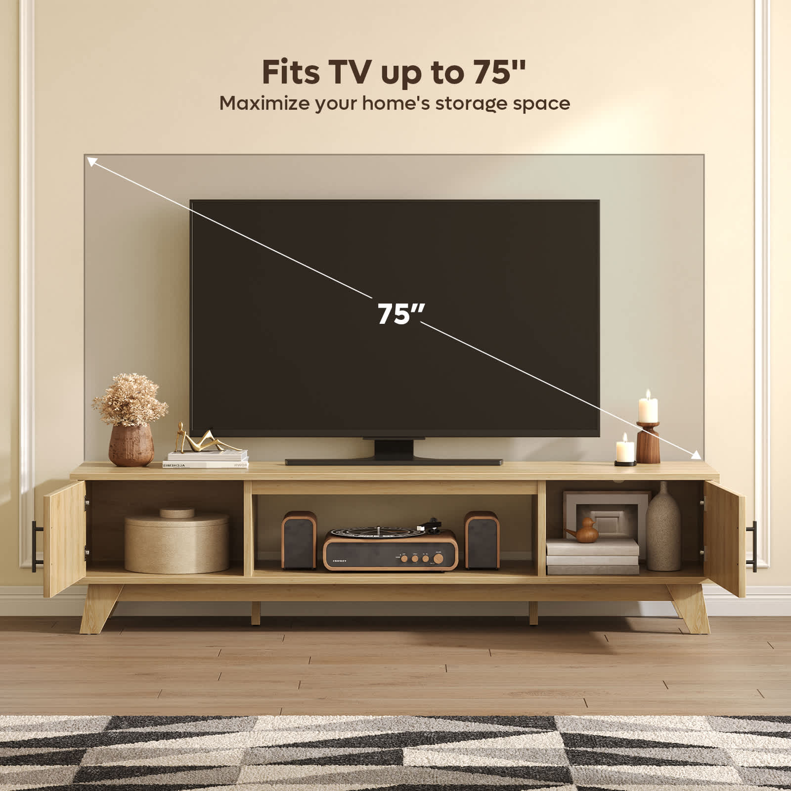Bestier LOW-L106617D-LOG Tv-Stands - View #5