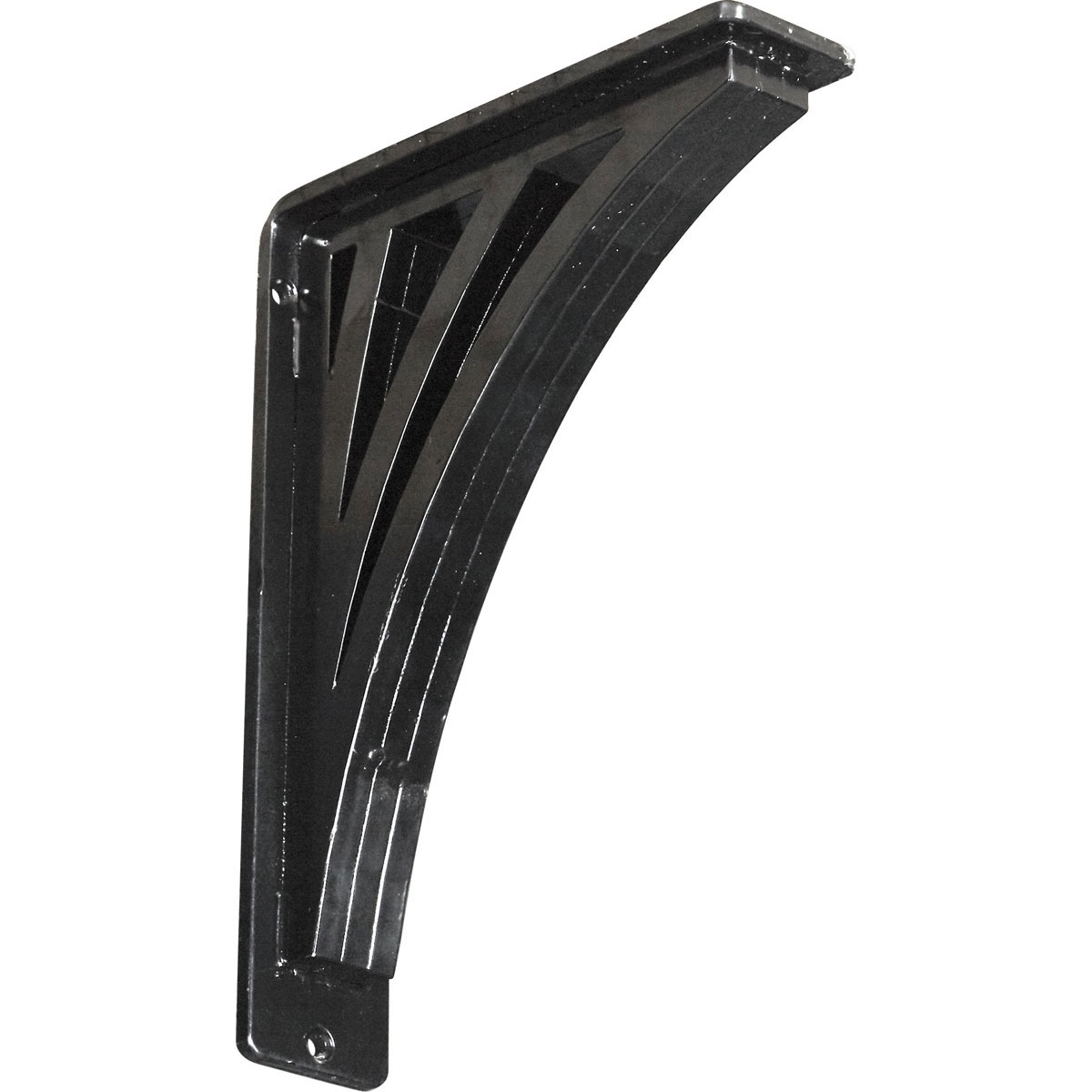 Ekena Millwork BKTM02X07X10TNE Nevio 7.5-in x 2-in x 10-in Black Wrought iron Countertop support bracket