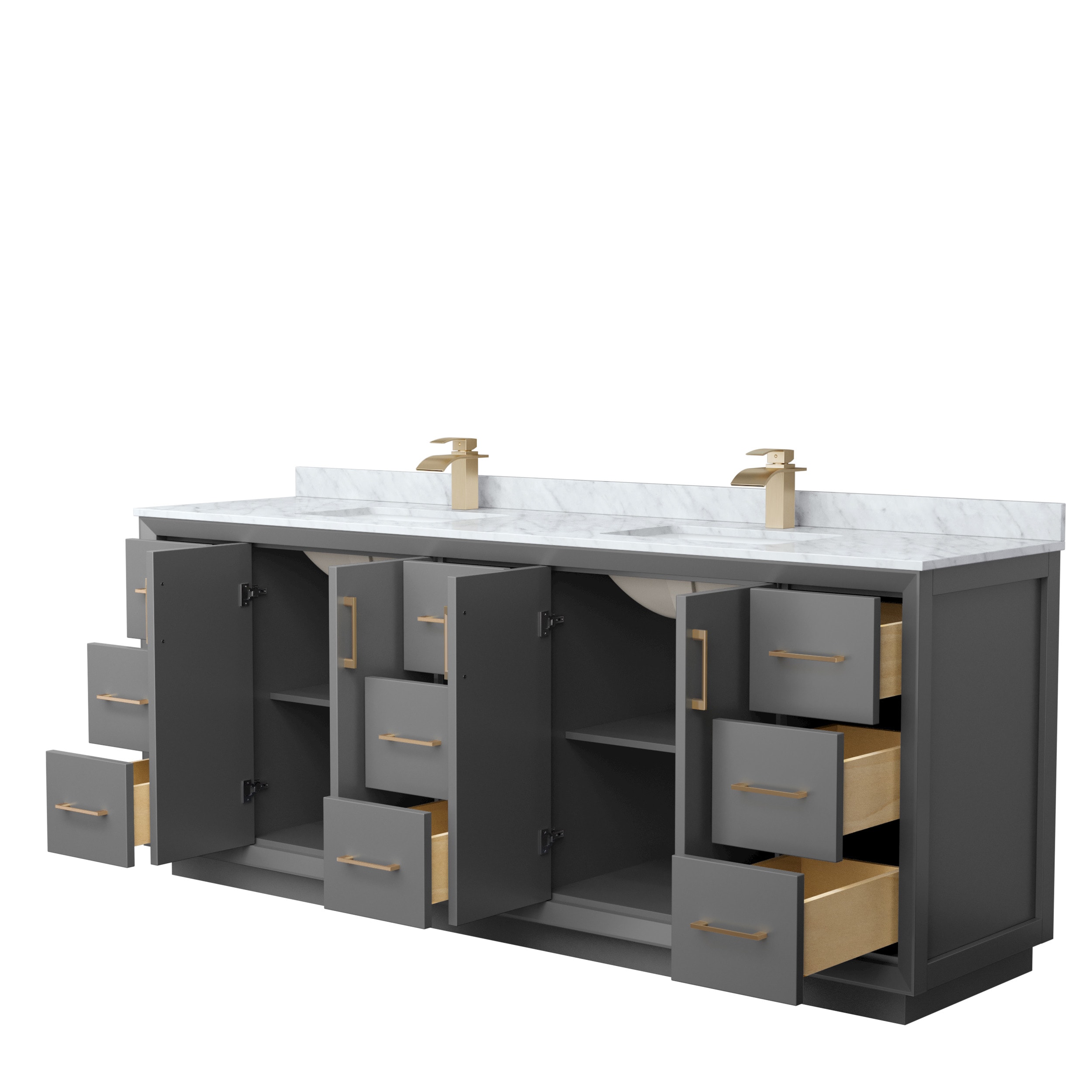 Wyndham Collection WCF414184DGZCMUNSMXX Bath-Vanity-Combo - View #2