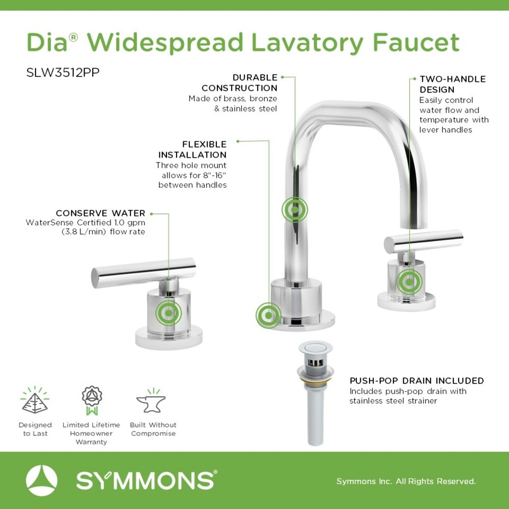 Symmons SLW3512PP Lavatory-Faucets - View #4