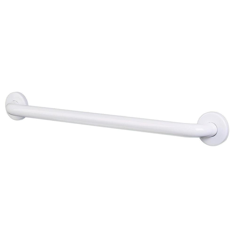 CSI Bathware BAR-SB42-TW-150-PW Straight bar 42-in Powder White Wall Mount ADA Compliant Grab Bar (500-lb Weight Capacity)