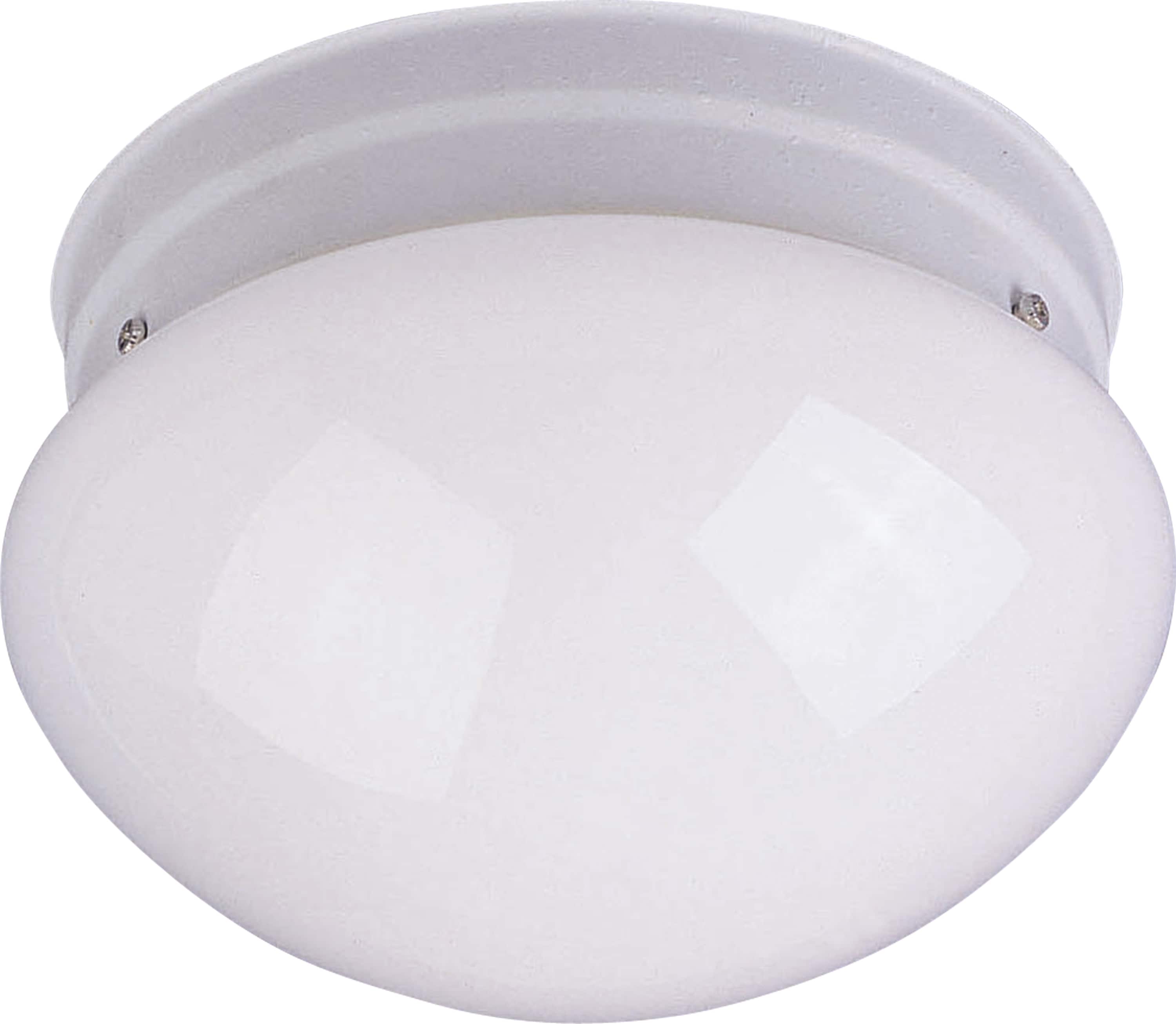 Maxim Lighting 5881WTWT Essentials 2 -Light 9-in Matte White Flush Mount Light