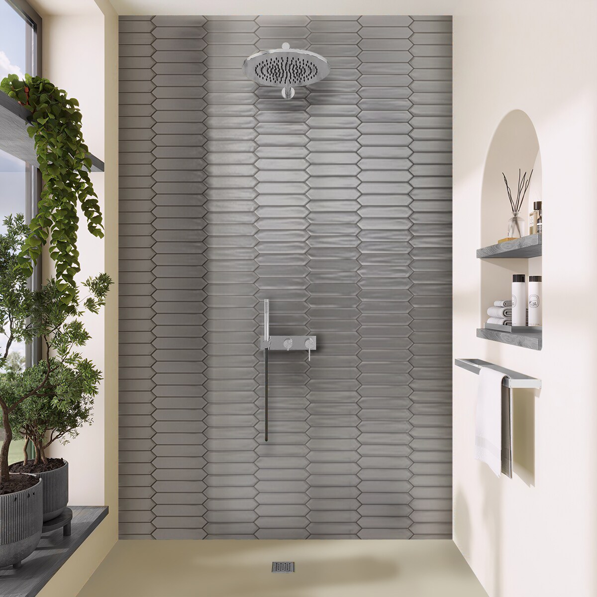 Apollo Tile APLALF88SLVR Ceramic-Tile - View #2
