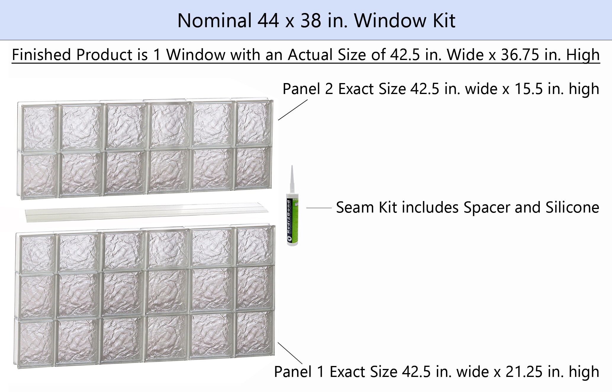 REDI2SET S4438IS Glass-Block-Windows - View #2