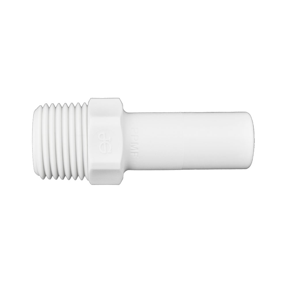 John Guest PP051623W 3/8-in x 1/2-in Push-to-Connect Male Adapter (10-Pack)