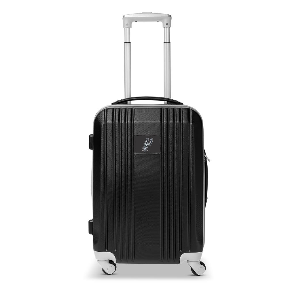 Mojo Licensing NBSPL208_GRAY NBA San Antonio Spurs 23.25 x 15.5 x 9.75 Black Polycarbonate Hardshell Carry-on Bag (1-Bag)