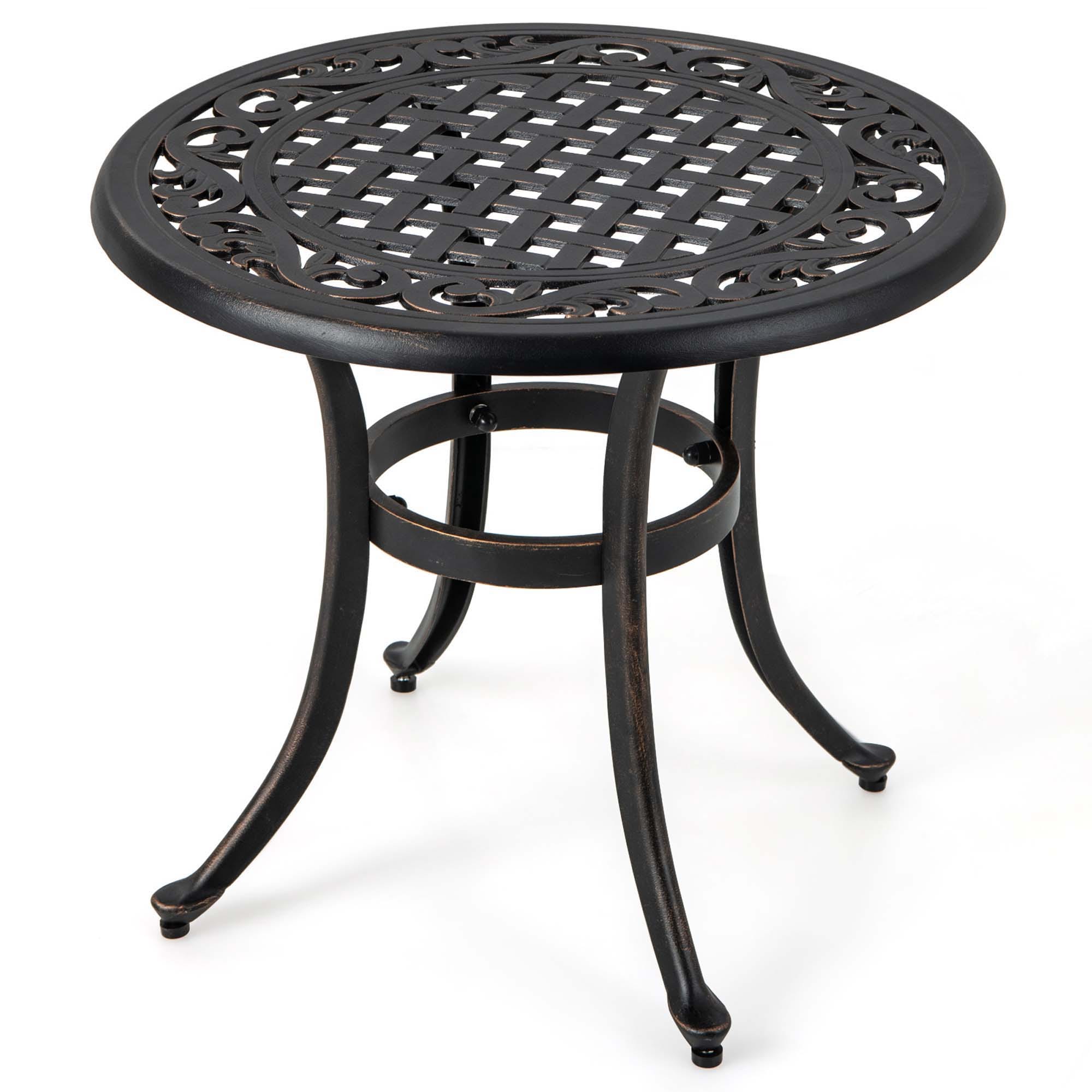 Costway LWS00125 Round Coffee Table 24-in W x 24-in L