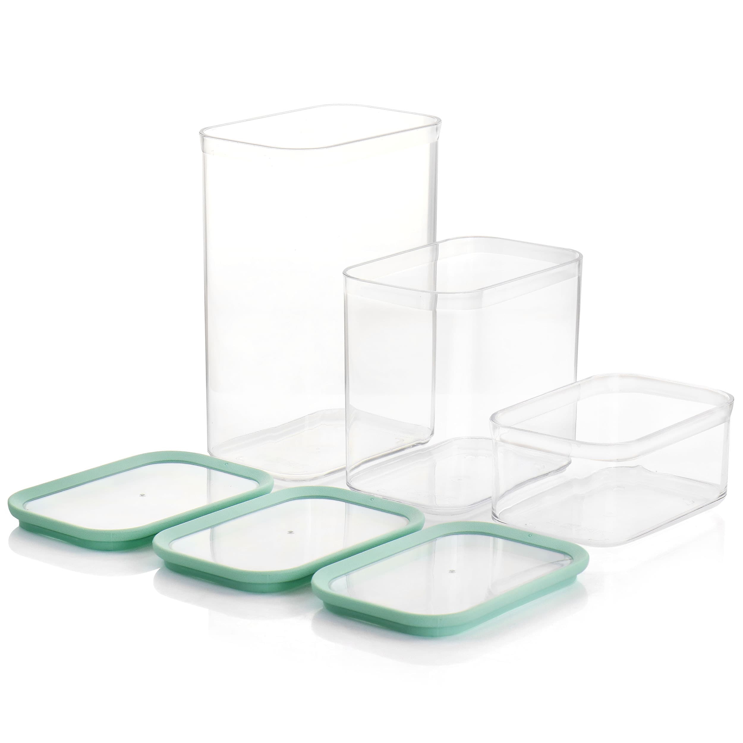 Mepal Modula Storage Containers Stackable Organization in 6 Set