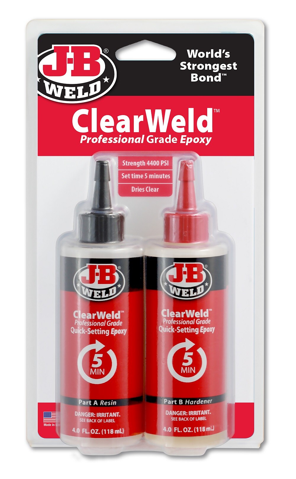 J-B Weld 50101 2-Part Epoxy Resin With Cap, 25 ml, Syringe, Light-Yellow,  Liquid