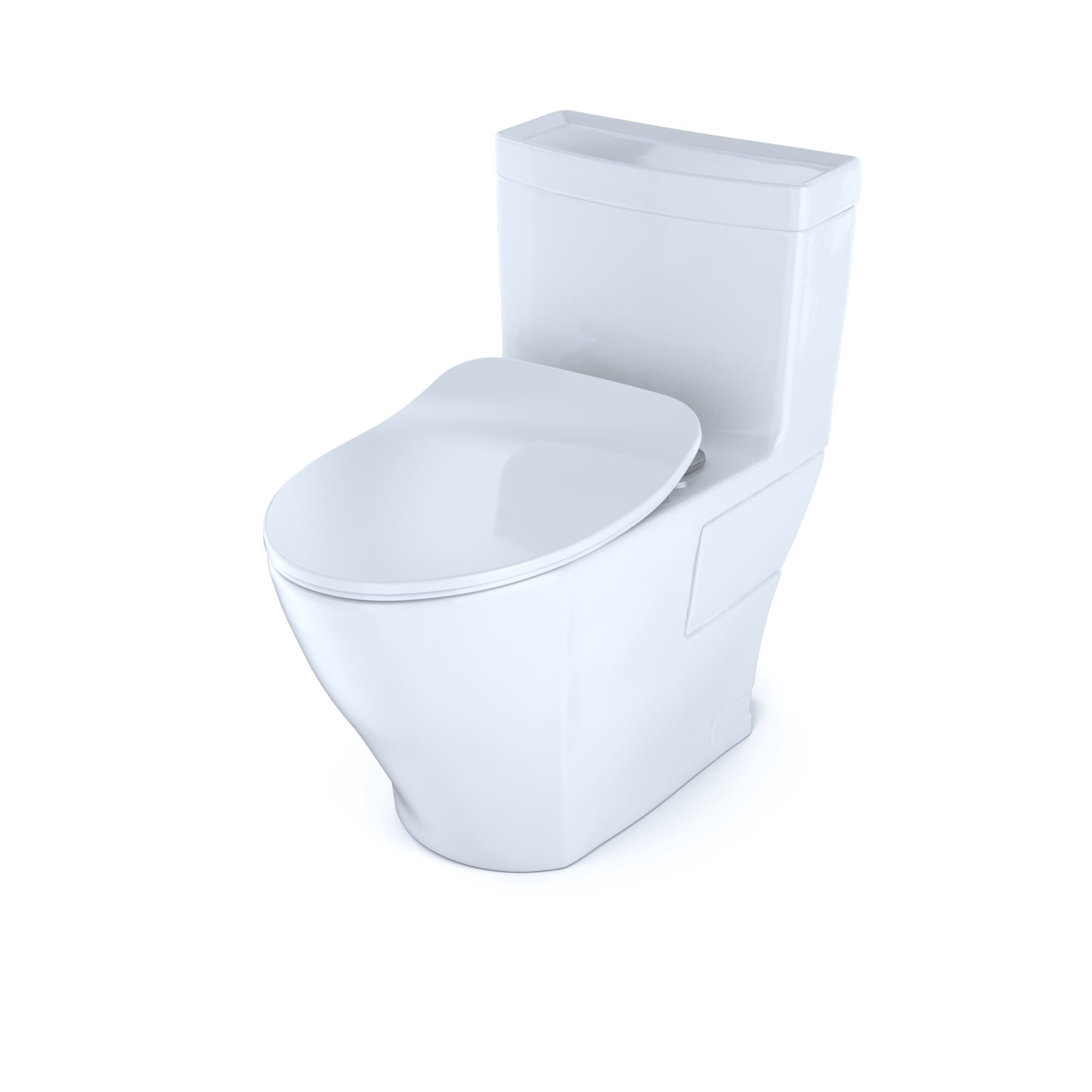 White Elongated One-Piece High Efficiency Toilet