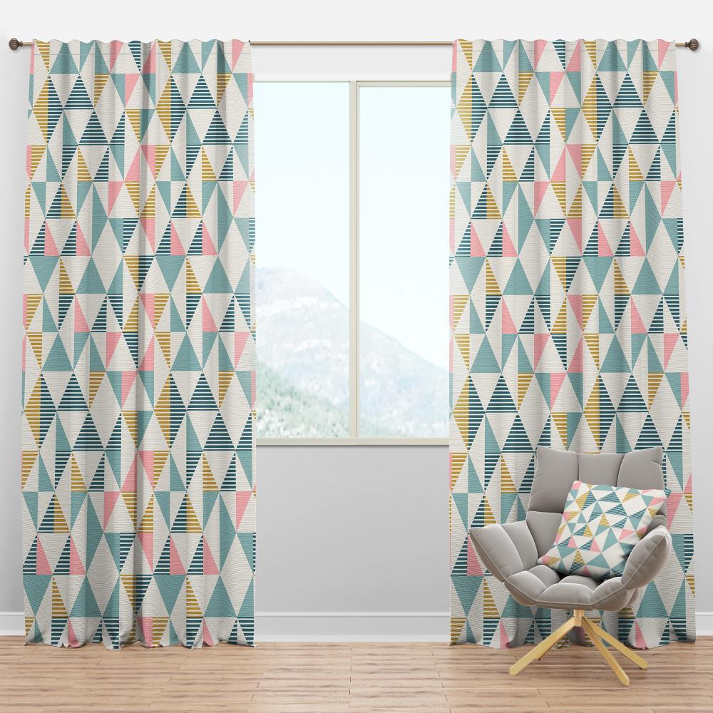 Designart CTN24417-52-120 120-in Blue Room darkening Thermal lined Rod pocket Single curtain panel