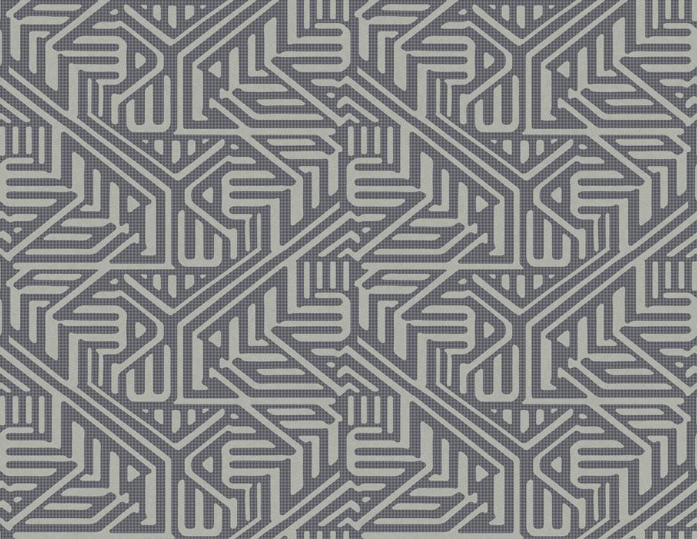 A-Street Prints 2949-60610 Imprint 60.8-Sq. Feet Charcoal Vinyl Textured Geometric 3D Unpasted Wallpaper