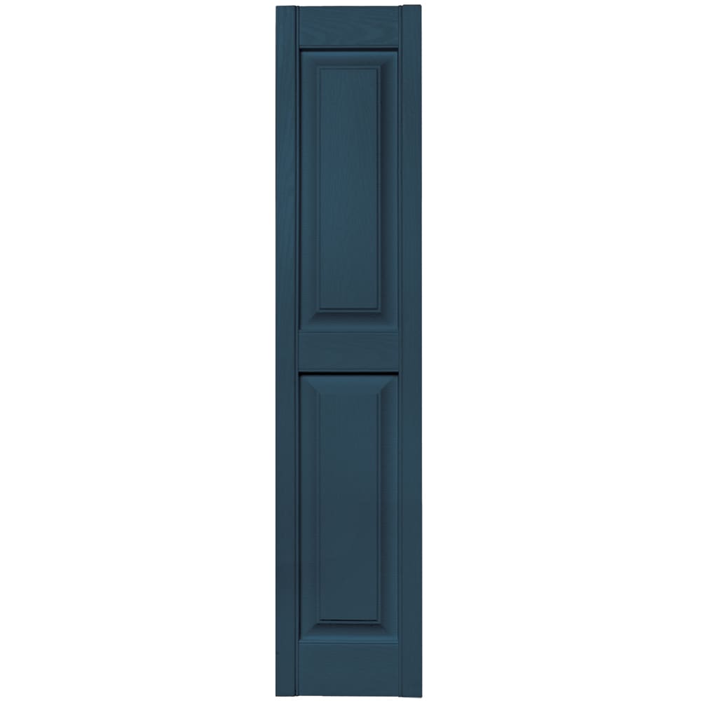 Vantage V4711255036 12-in W x 55.125-in H Classic Blue Exterior Shutters