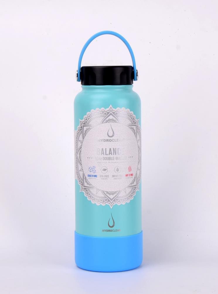 Hydroclear Balance ss silicone and handle bottle 40-fl oz Stainless Steel  Water Bottle in the Water Bottles & Mugs department at
