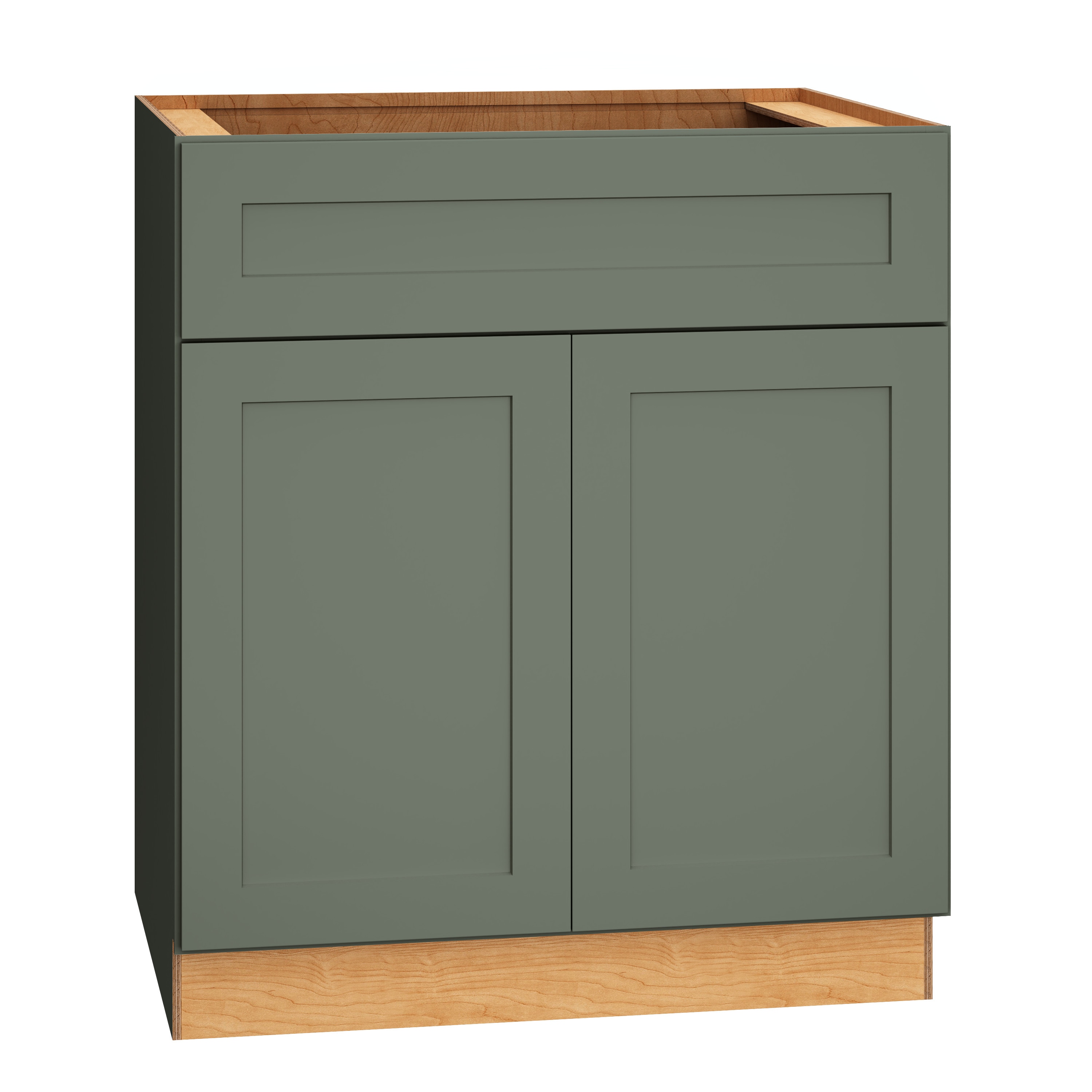 Diamond Express 61H-B30 Jamestown 30-in W x 34.5-in H x 24-in D Retreat Green Base Fully assembled Plywood Cabinet (Recessed Panel Shaker)