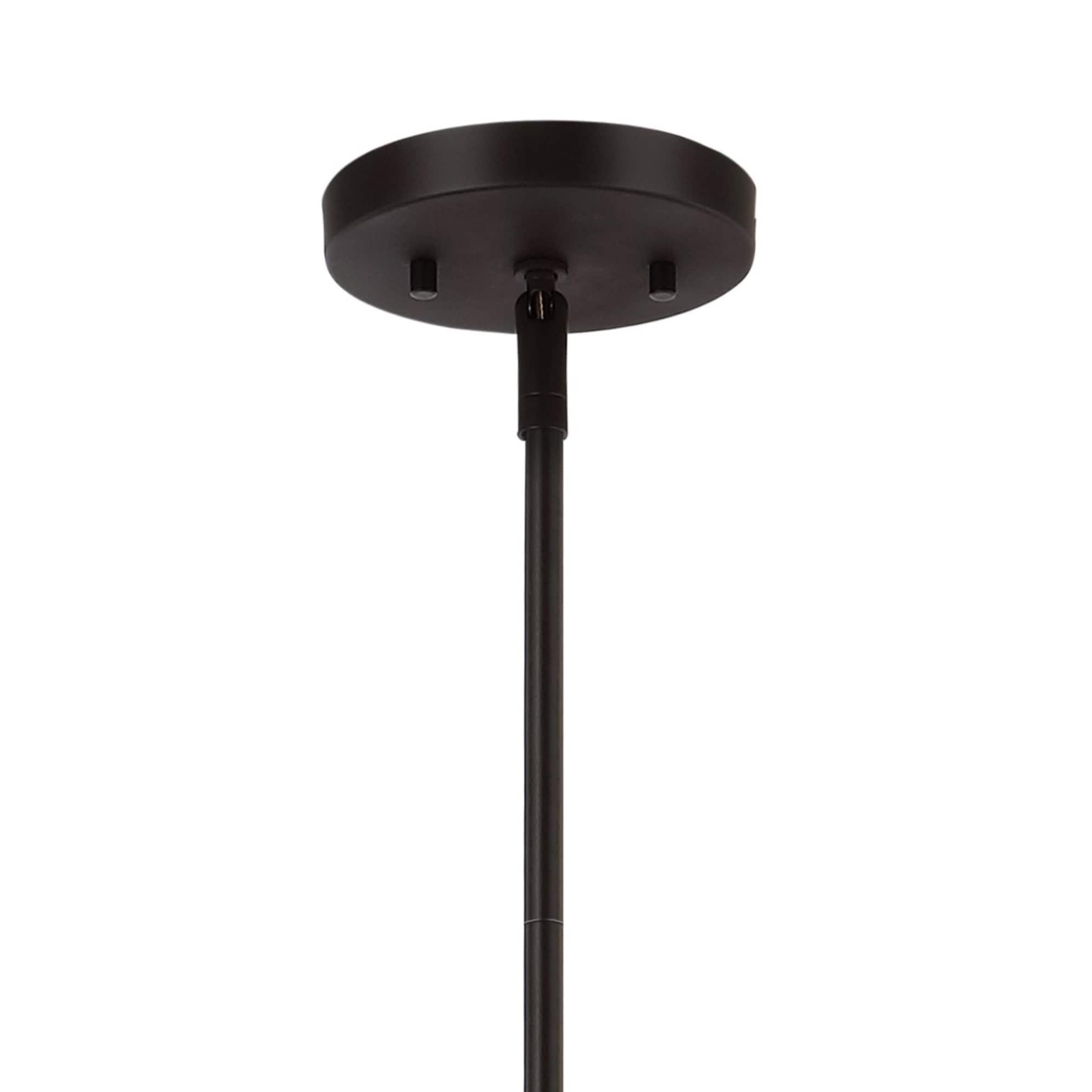 Avery 37.5" Oil-Rubbed Bronze 3-Light Industrial Rustic LED Linear Pendant