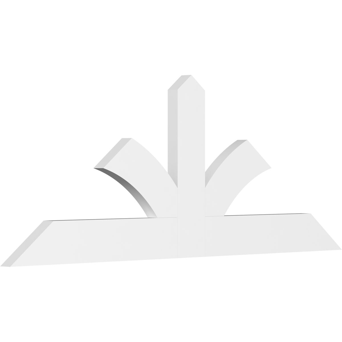 Ekena Millwork GBP072X27X0206RIC00 Richland White PVC Gable bracket