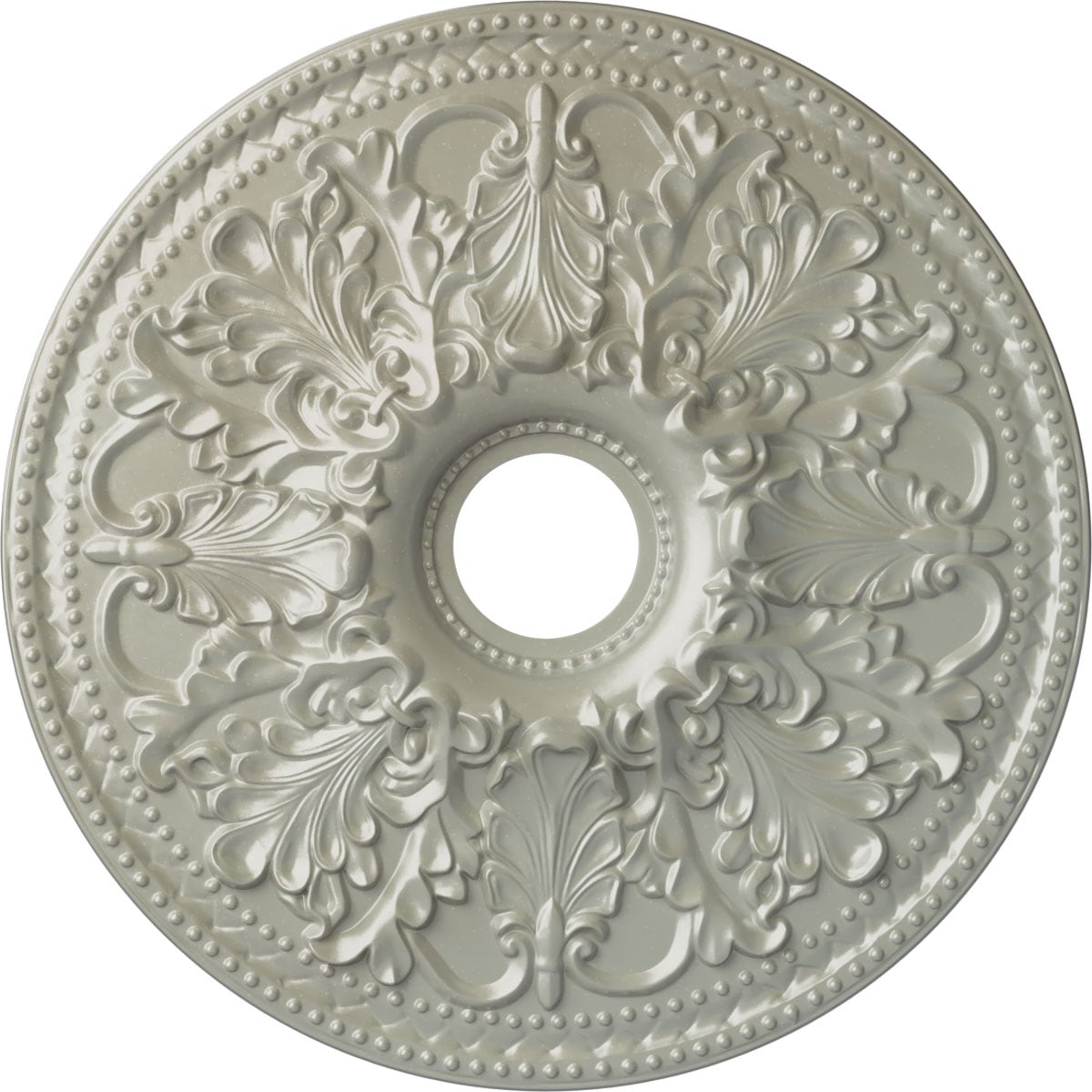 Ekena Millwork CM23ASFCS Ashley 23.875-in W x 23.875-in L Painted Flash Copper Polyurethane Whole Ceiling Medallion