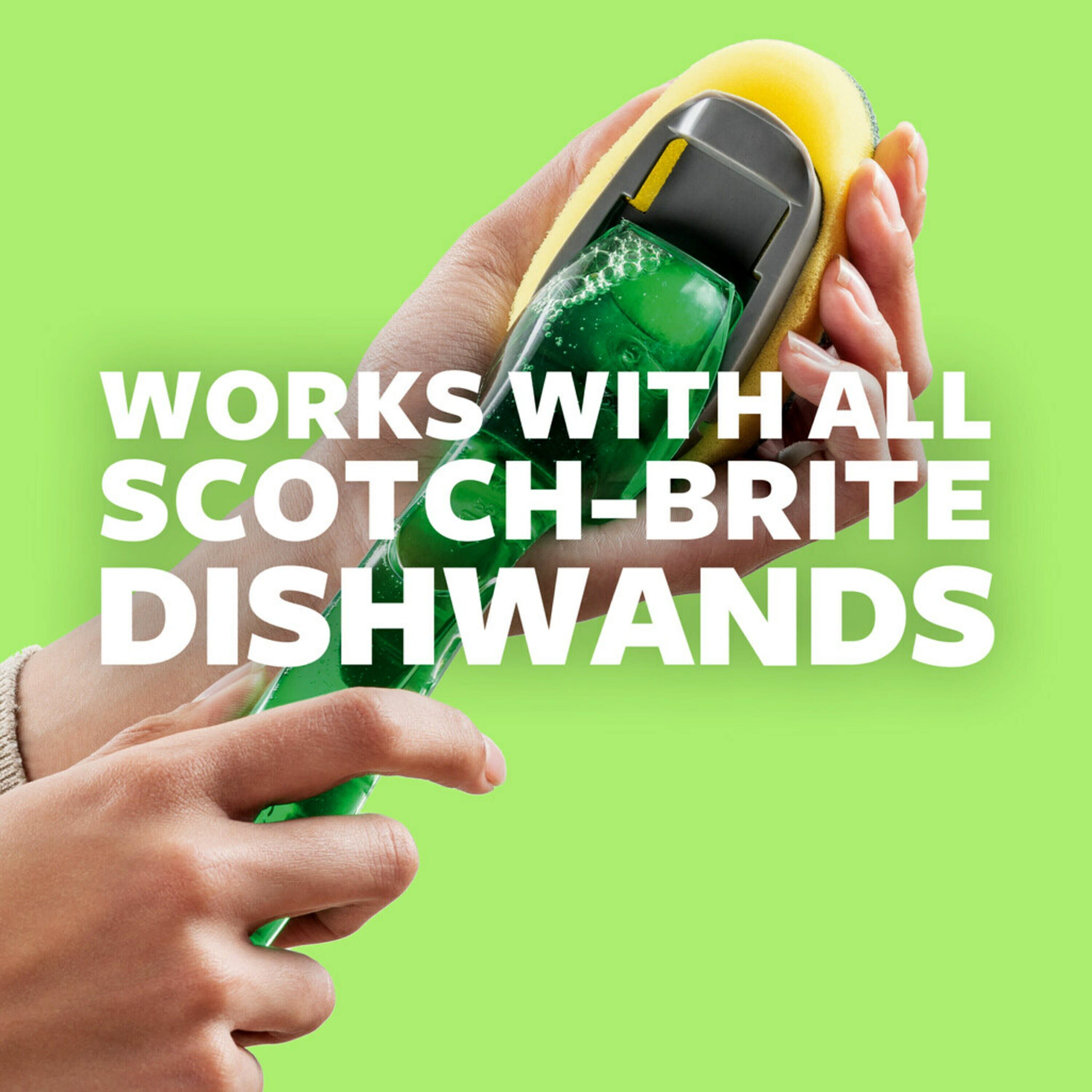 Scotch-Brite Non-Scratch 3-Pack Poly Fiber Dish Wand Refill in the Kitchen  Brushes department at