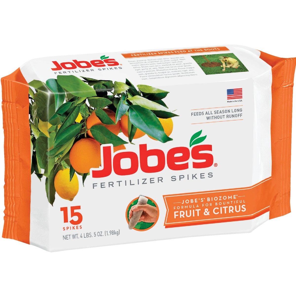Jobe's Organics - 100046754 1612 Fertilizer Spike 15 Brown(3-Pack)