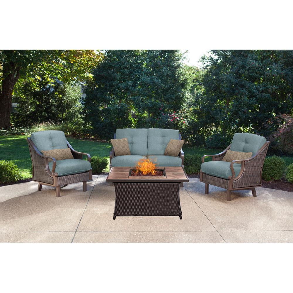 Hanover VEN4PCFP-BLU-TN Patio-Conversation-Sets - View #8