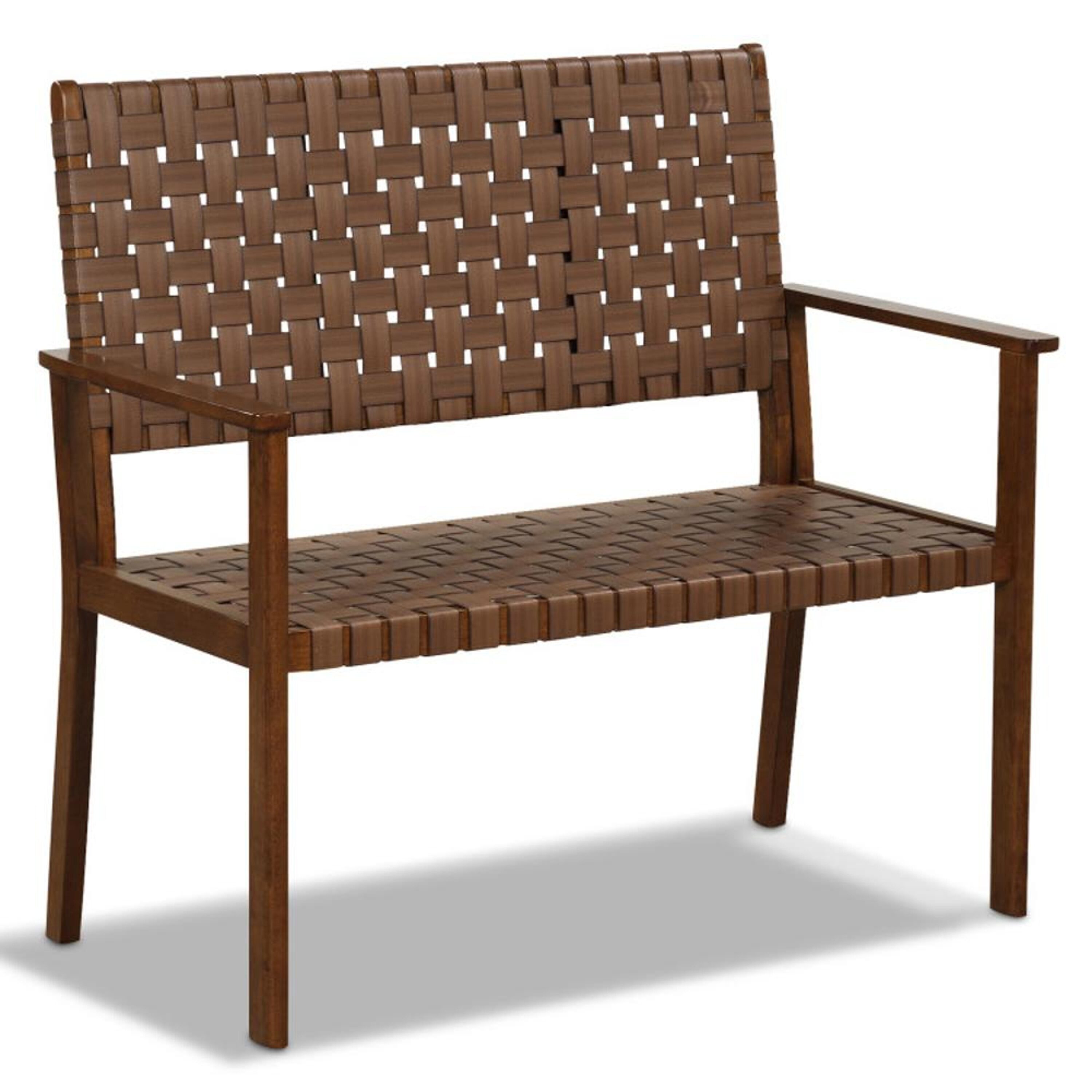 BABOOM BOM-1288BN-CO Outdoor All Weather Bench 42.5-Inches W x 40-Inches H Natural Garden Bench