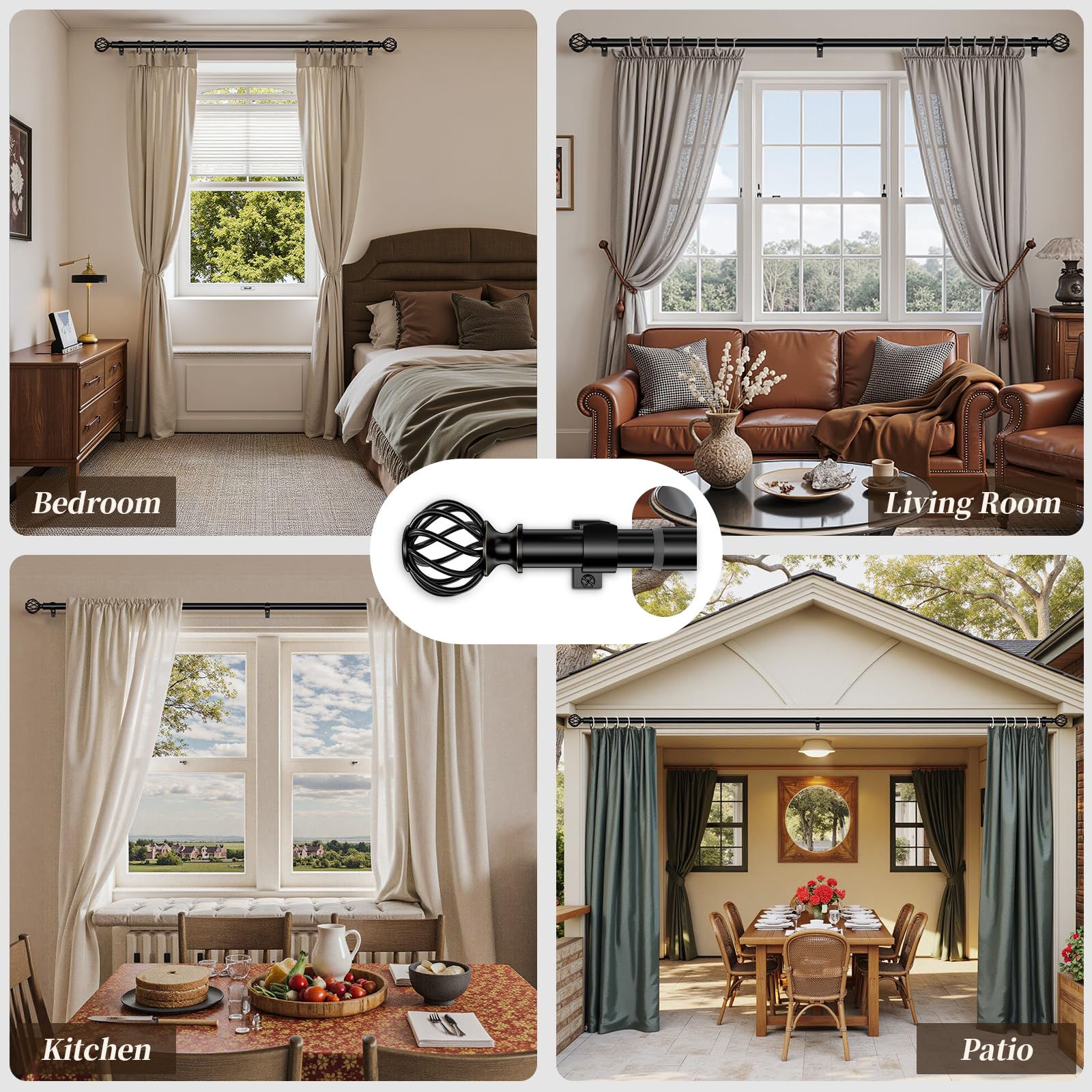 KIWDZFU LKI0817A225 Curtain-Rods - View #5