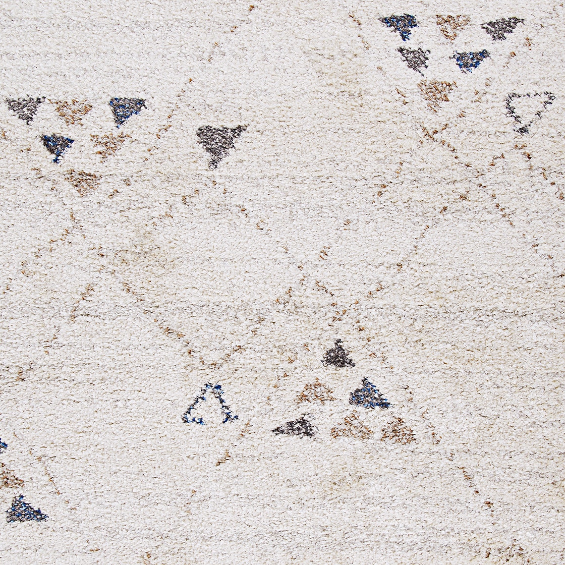 Bromley Ivory Shag Wool Blend 2' x 3' Area Rug
