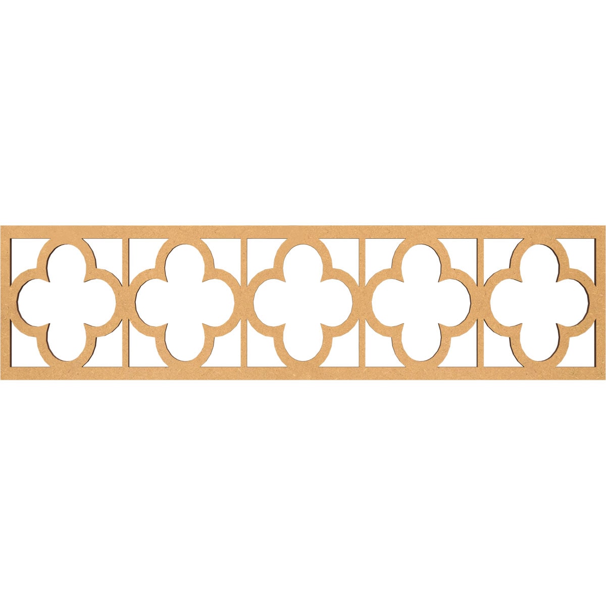 Ekena Millwork MLDB12X47WDLMF Woodall Fretwork Flat Trim 12-in x 3.92-ft Brown Unfinished 2157849 Pierced Wall Panel Moulding
