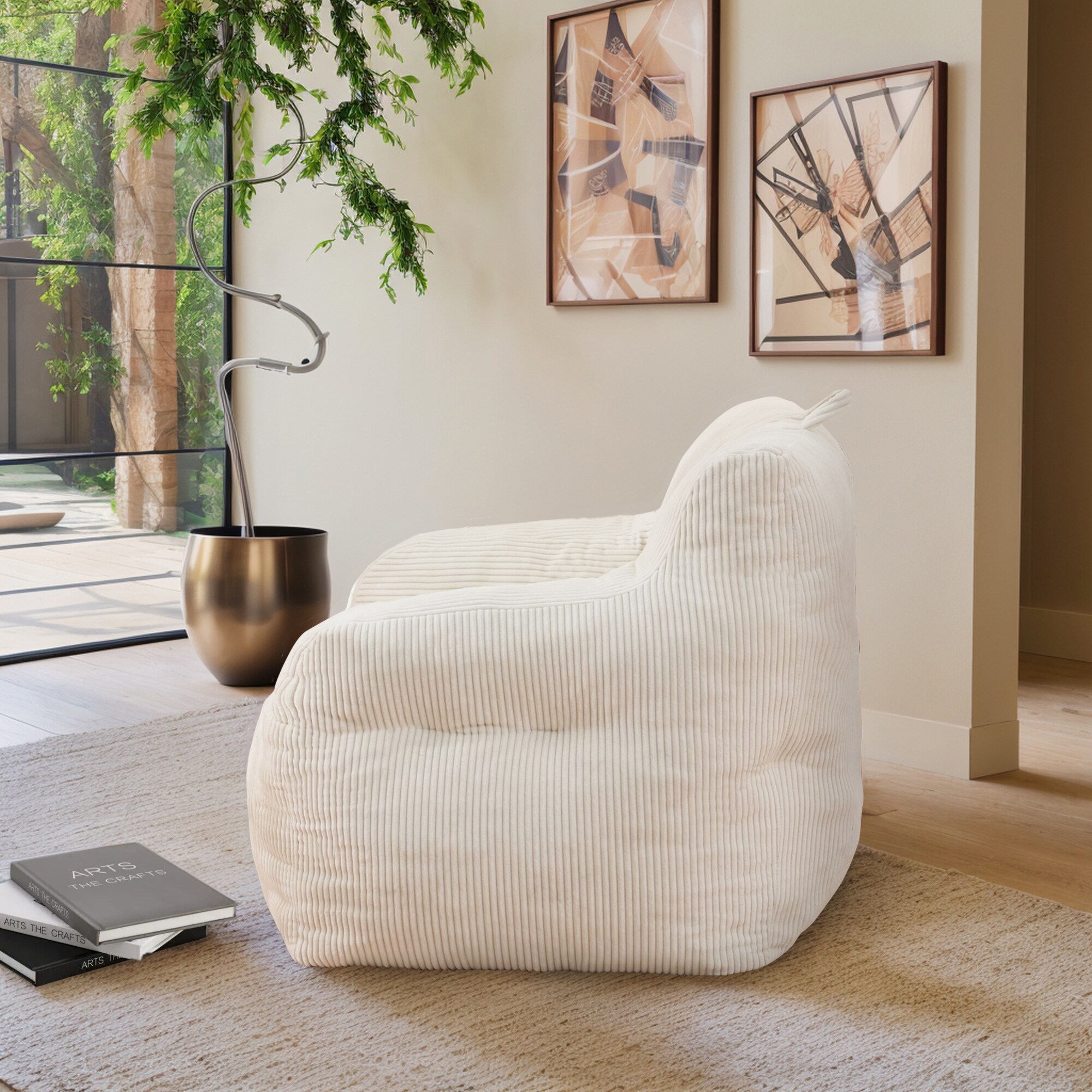 Hrinhom HC-D2010-WHITE Bean-Bag-Chairs - View #3