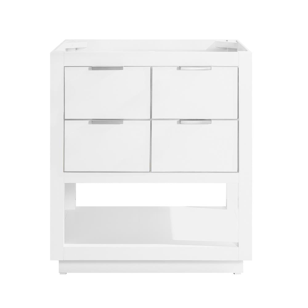 Avanity ALLIE-V30-WTS Allie 30-in White Bathroom Vanity Base Cabinet without Top