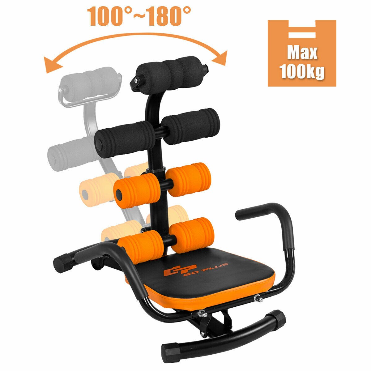 GZMR Adjustable Ab Twister Trainer with 3 Levels, Foam Material, Orange,  27.5-in Height, Sturdy Construction, Comfortable Cushion in the Ab & Core  Training department at
